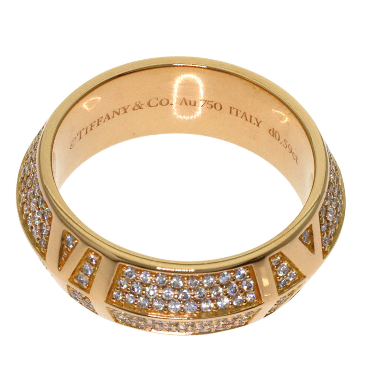 Tiffany Atlas Pink Gold (18K) Band Ring (Pre-Owned)