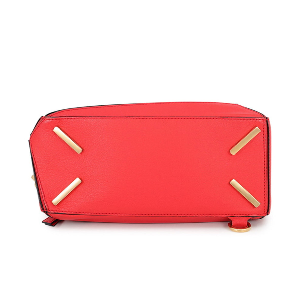 Loewe Red Color Leather Handbag Shoulder Bag (Pre-Owned)