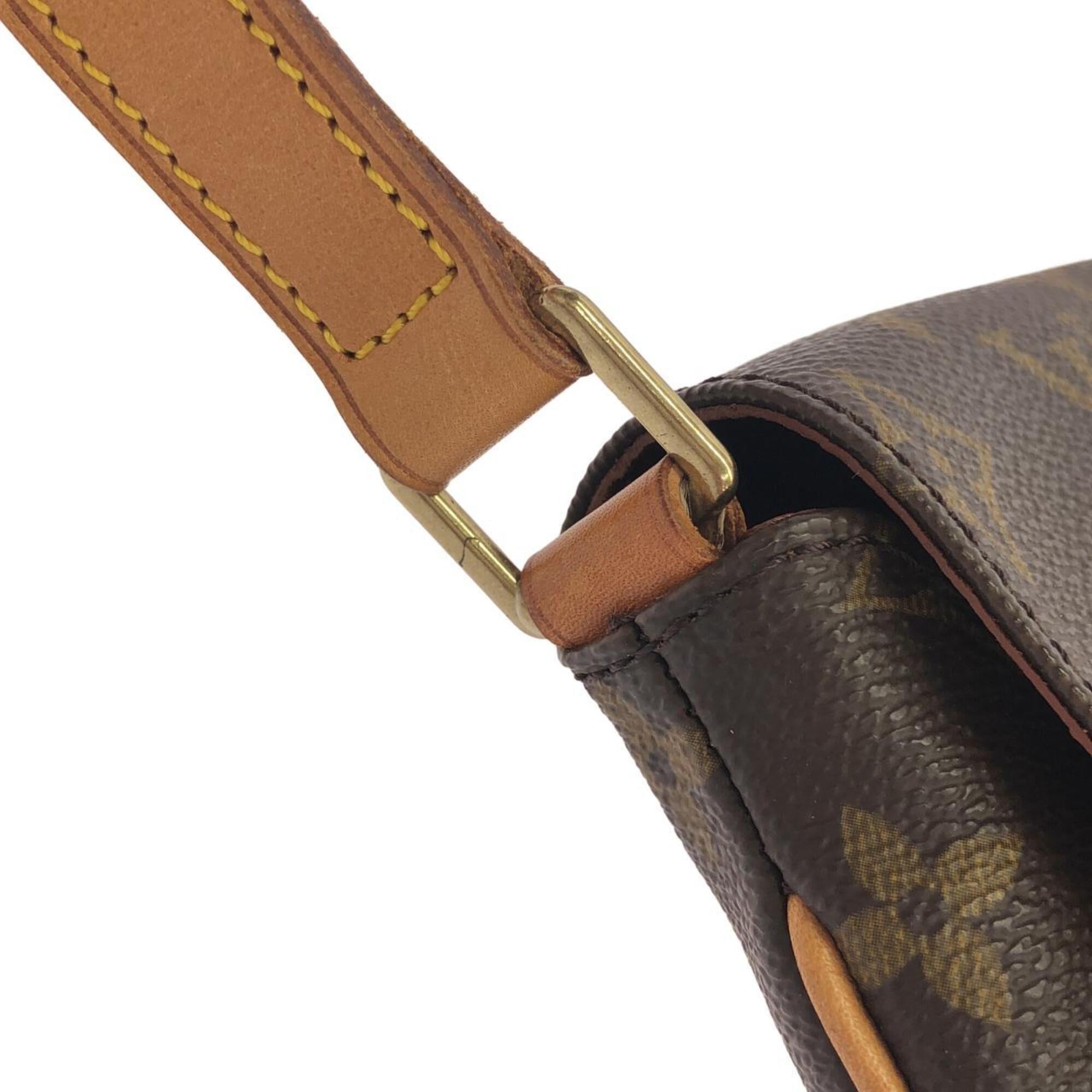 Louis Vuitton Brown Coated Canvas Shoulder Bag (Pre-Owned)