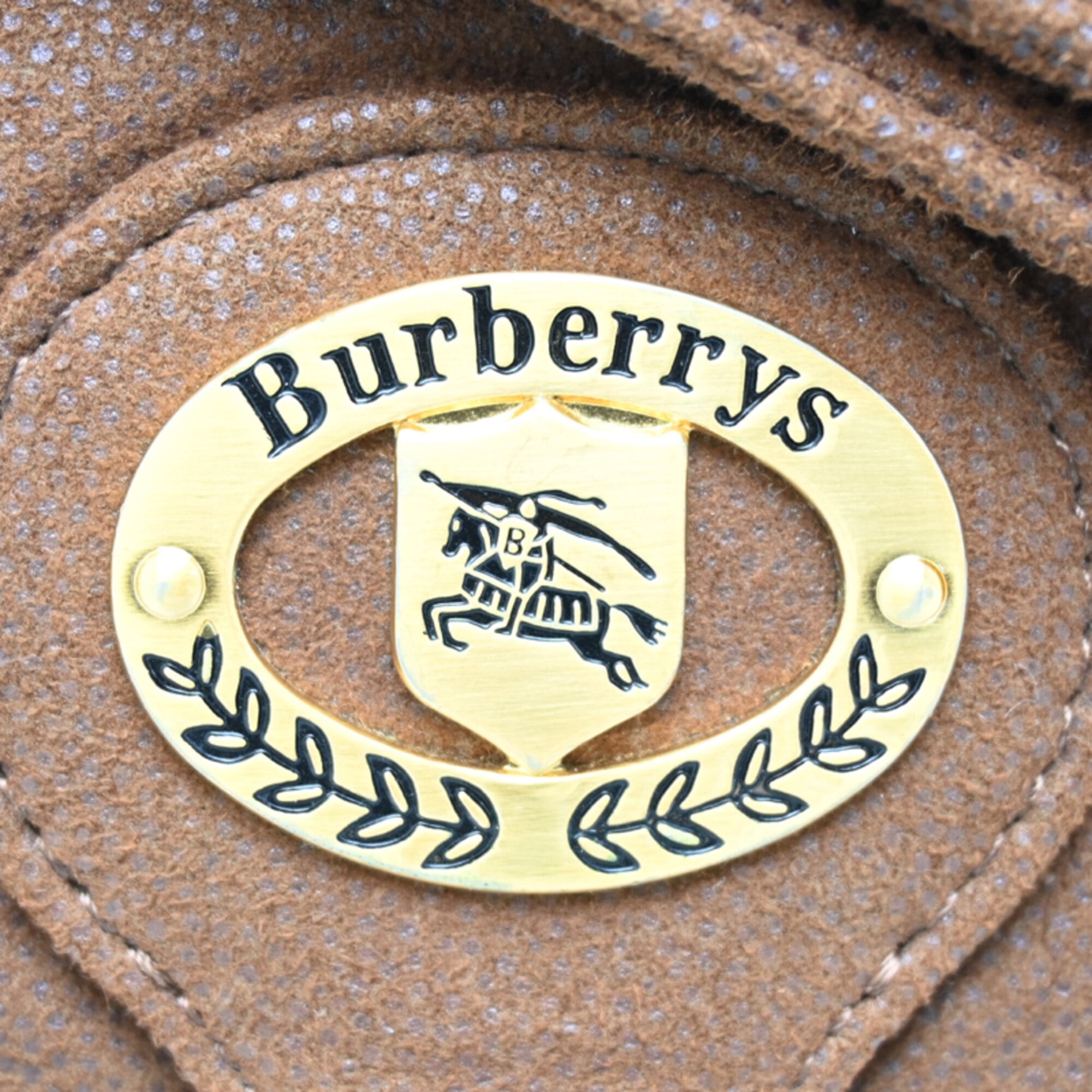 Burberry Brown Canvas Shoulder Bag (Pre-Owned)