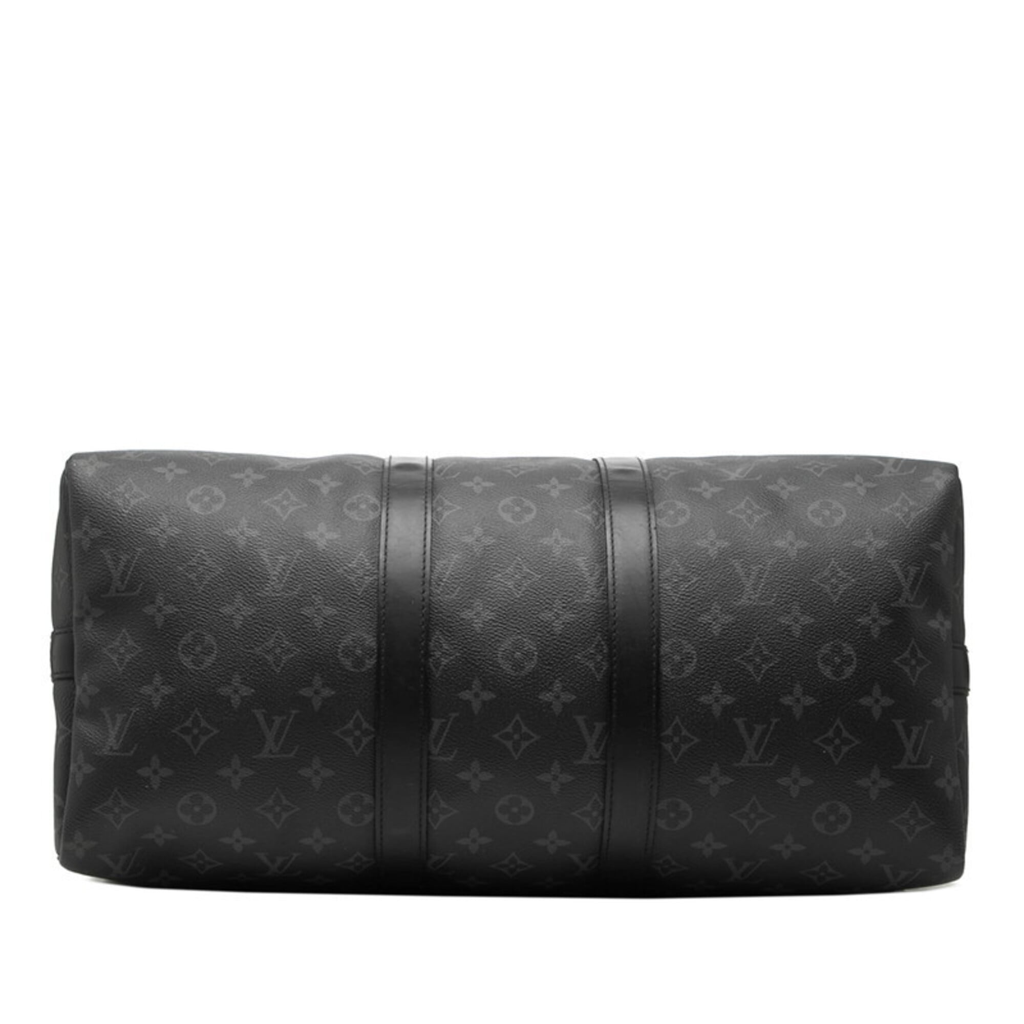 Louis Vuitton Black Gray Monogram Eclipse Pvc Leather Boston Bag Handbag Shoulder Bag (Pre-Owned)