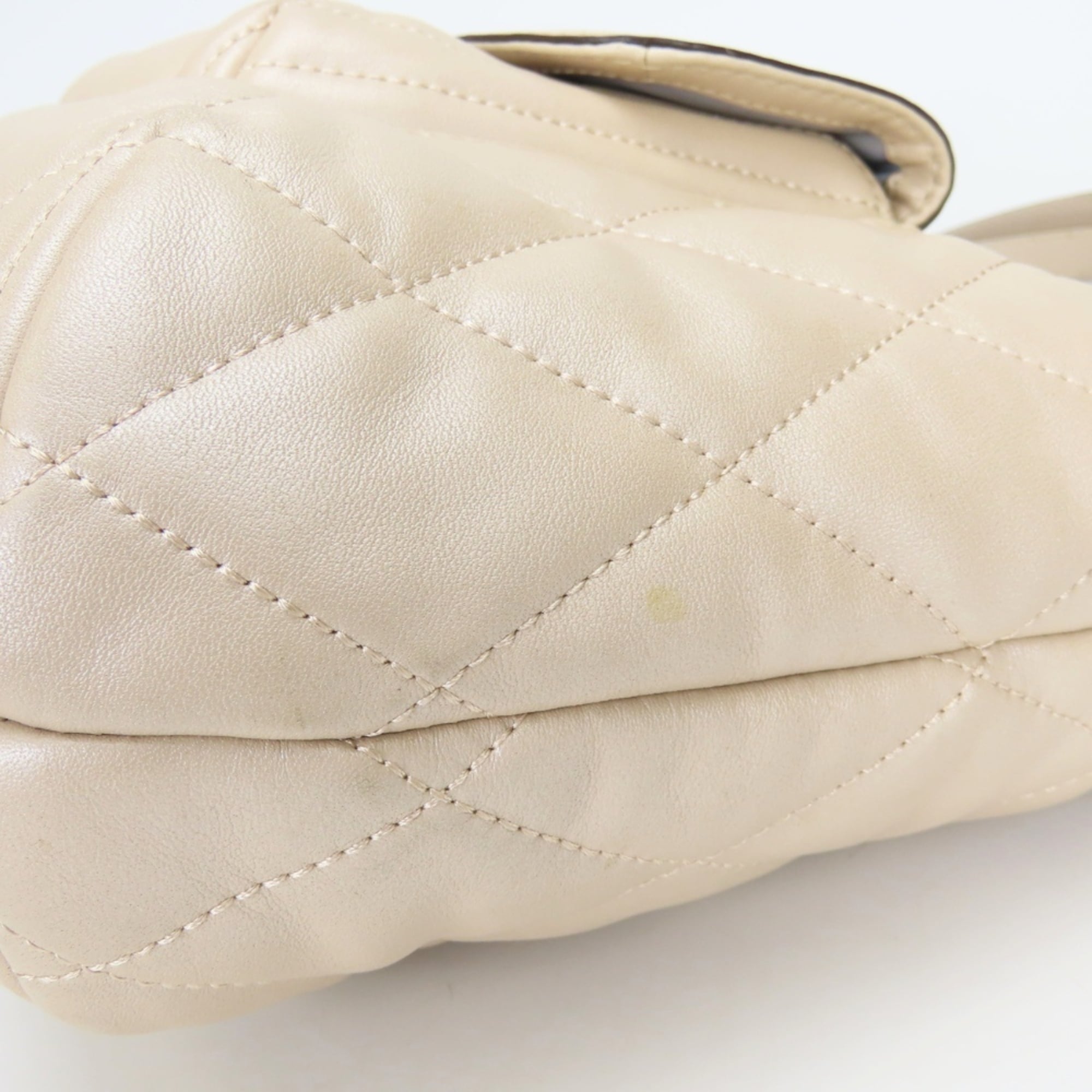 Coach Beige Leather Tote Bag (Pre-Owned)