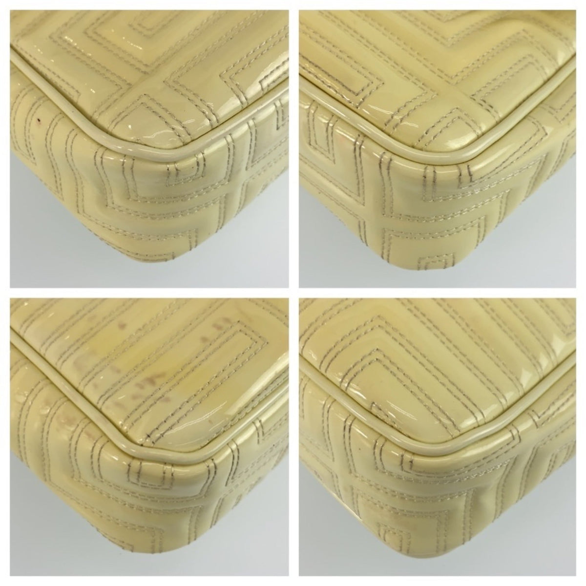 Versace Yellow Leather Pochette Shoulder Bag (Pre-Owned)