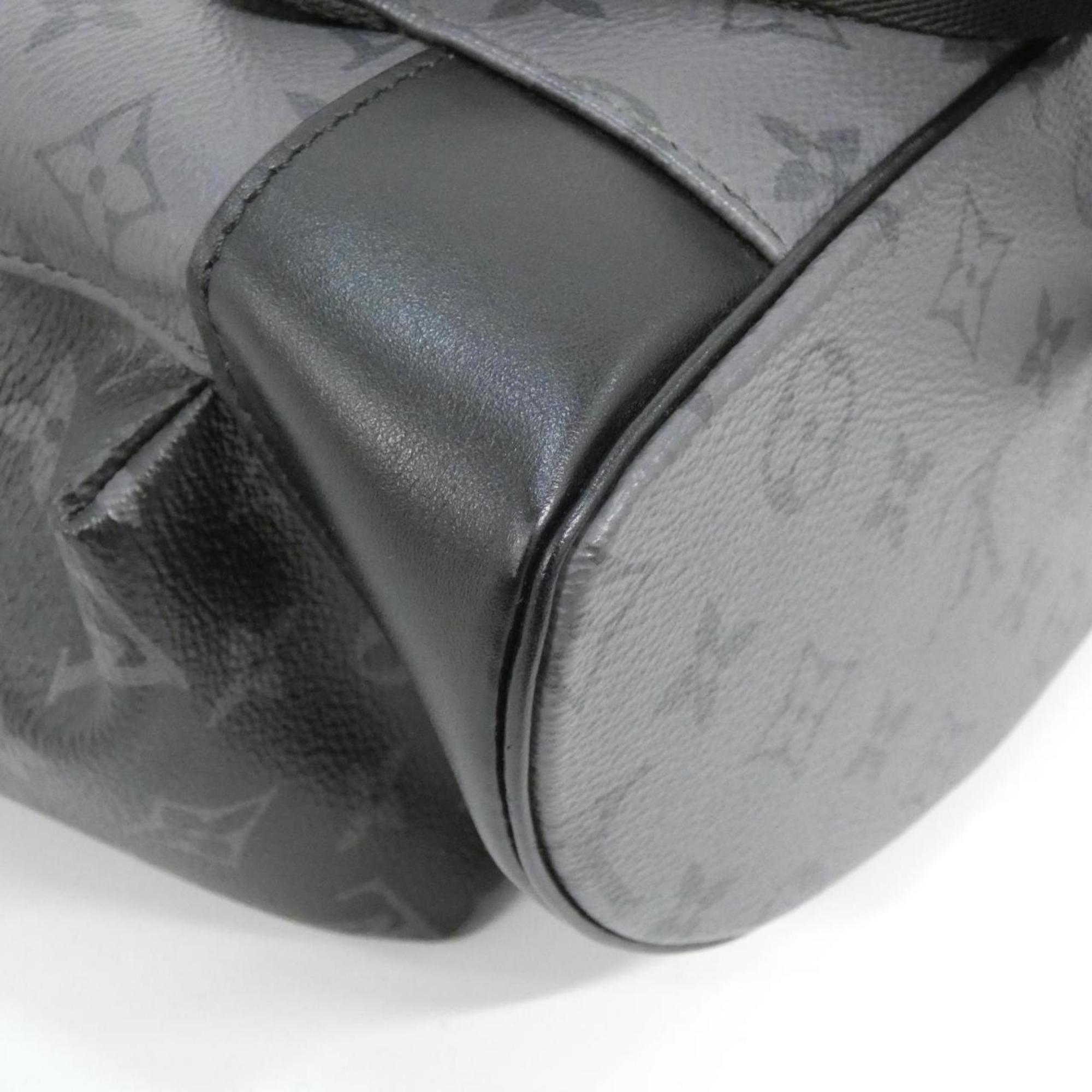 Louis Vuitton Black Coated Canvas Backpack (Pre-Owned)