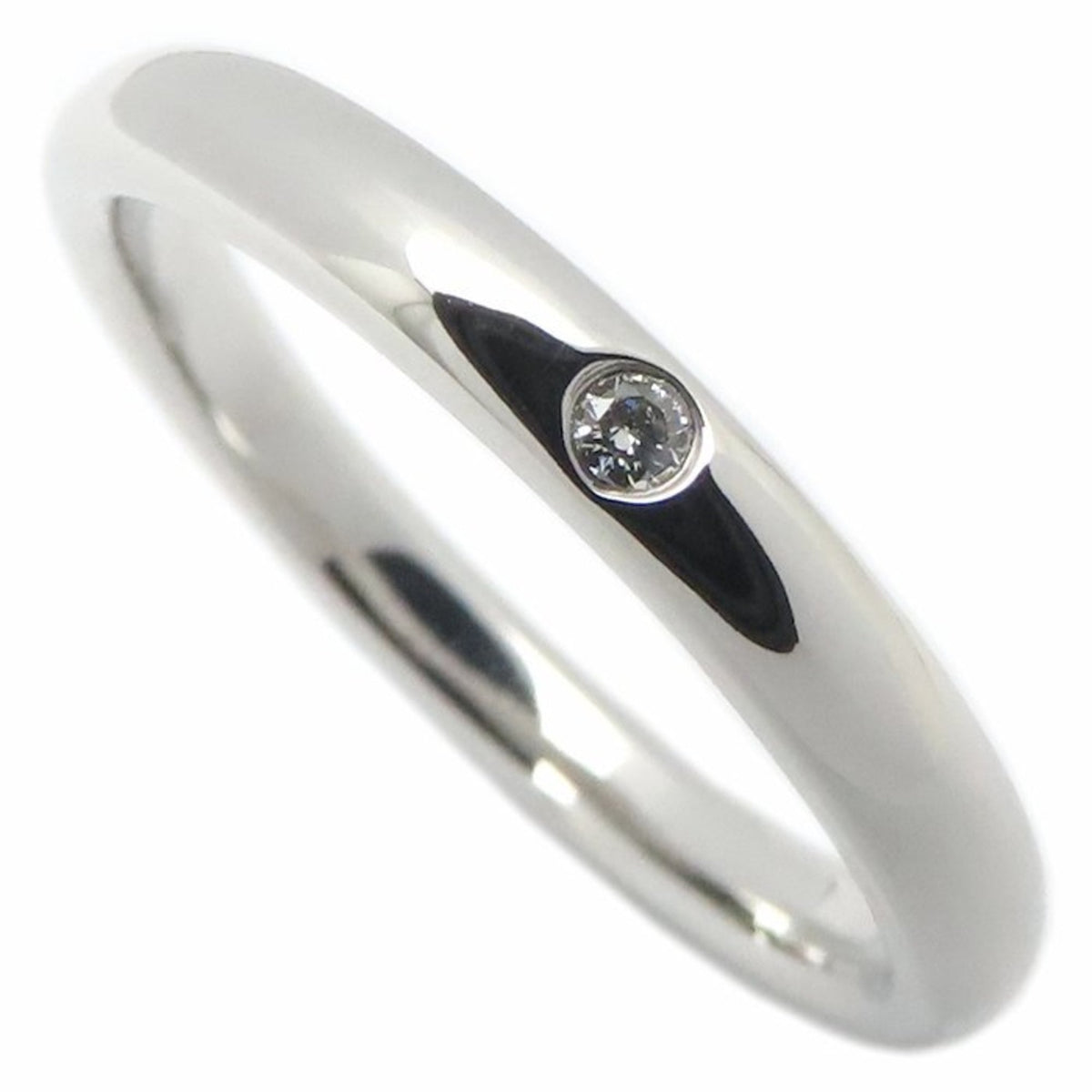 Tiffany Platinum Platinum 950 Band Ring (Pre-Owned)