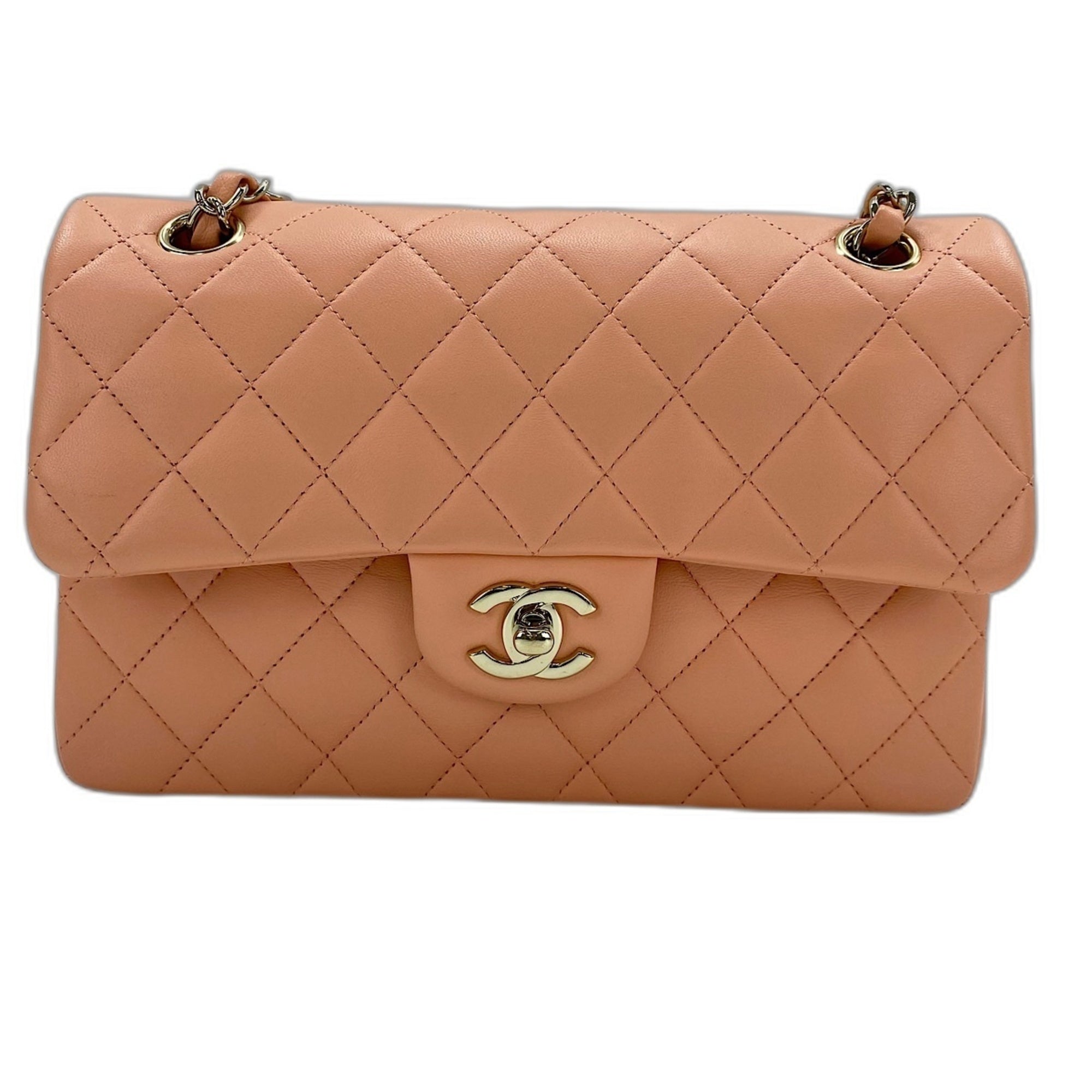 Chanel Pink Leather Shoulder Bag (Pre-Owned)