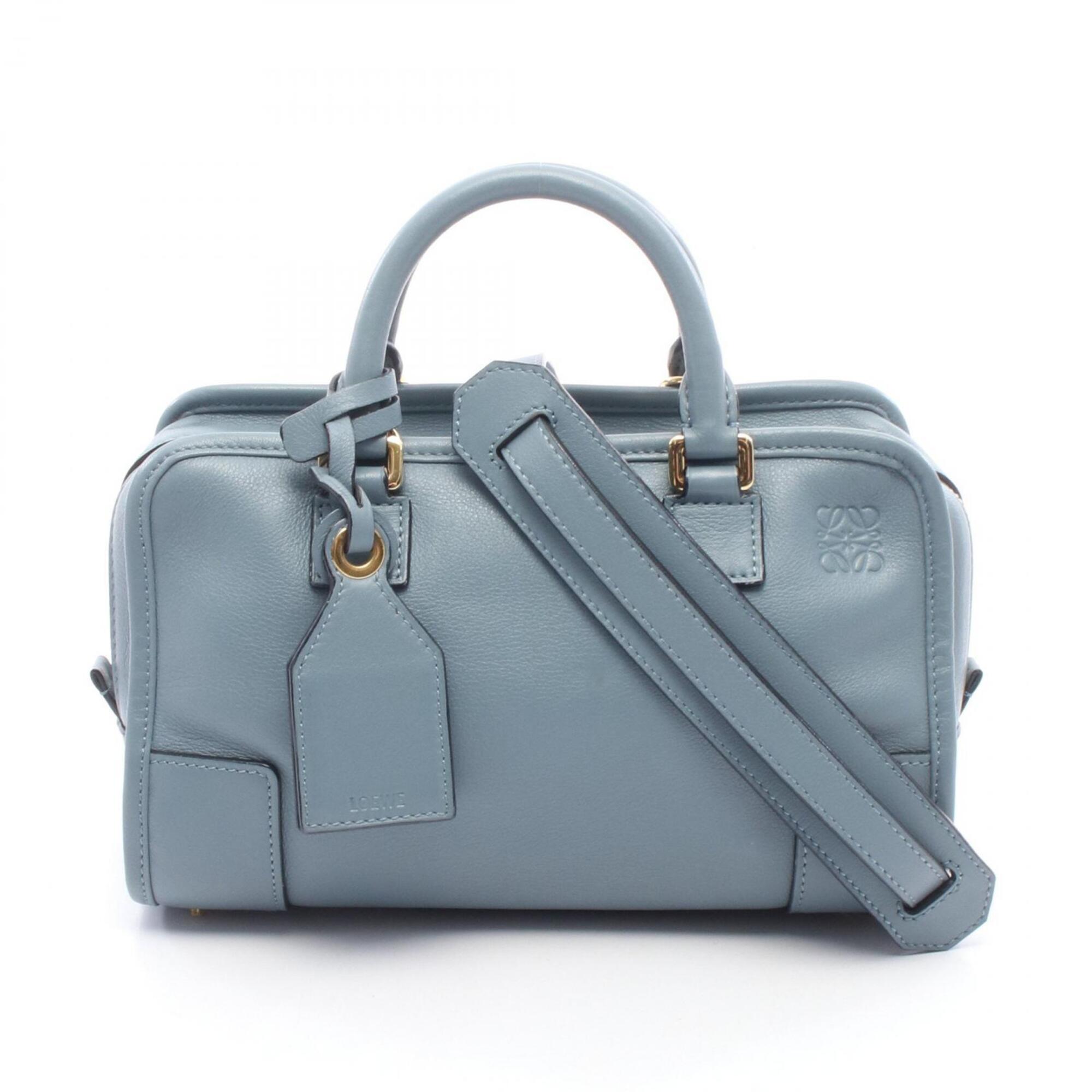 Loewe Blue Leather Handbag (Pre-Owned)