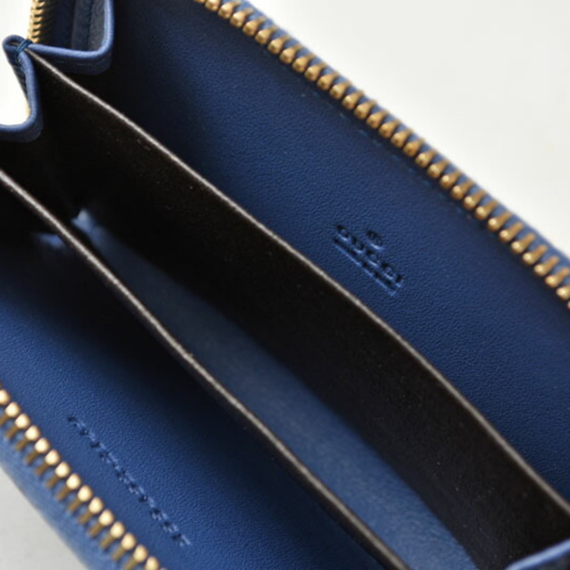 Gucci Blue Leather Coin Purse/Coin Case (Pre-Owned)
