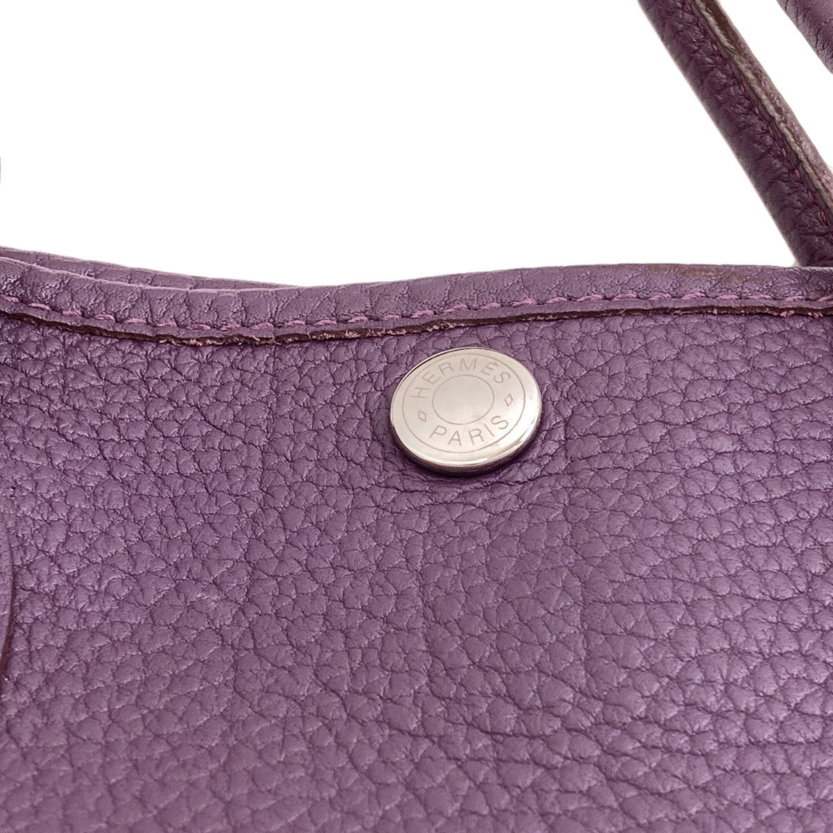 Hermes Purple Negonda Leather Handbag (Pre-Owned)
