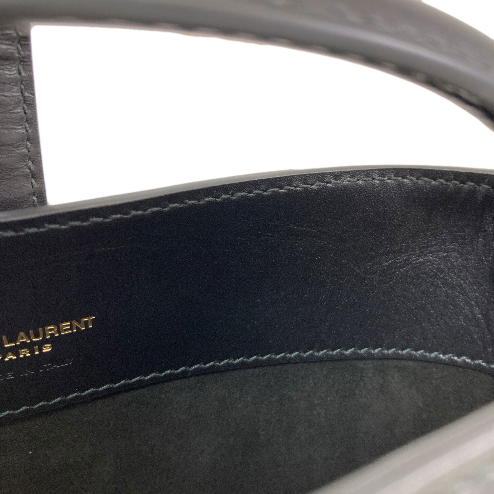 Saint Laurent Black Leather Handbag (Pre-Owned)