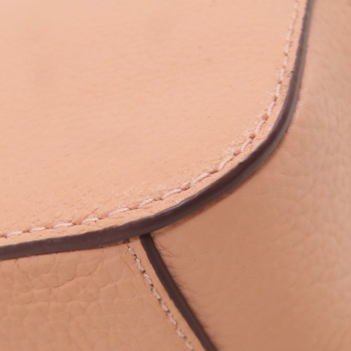 Coach Salmon Pink Leather Shoulder Bag (Pre-Owned)