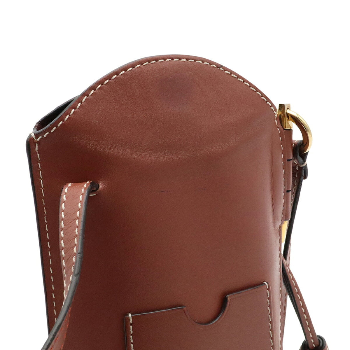 Loewe Brown Leather Pochette Pouch Shoulder Bag (Pre-Owned)