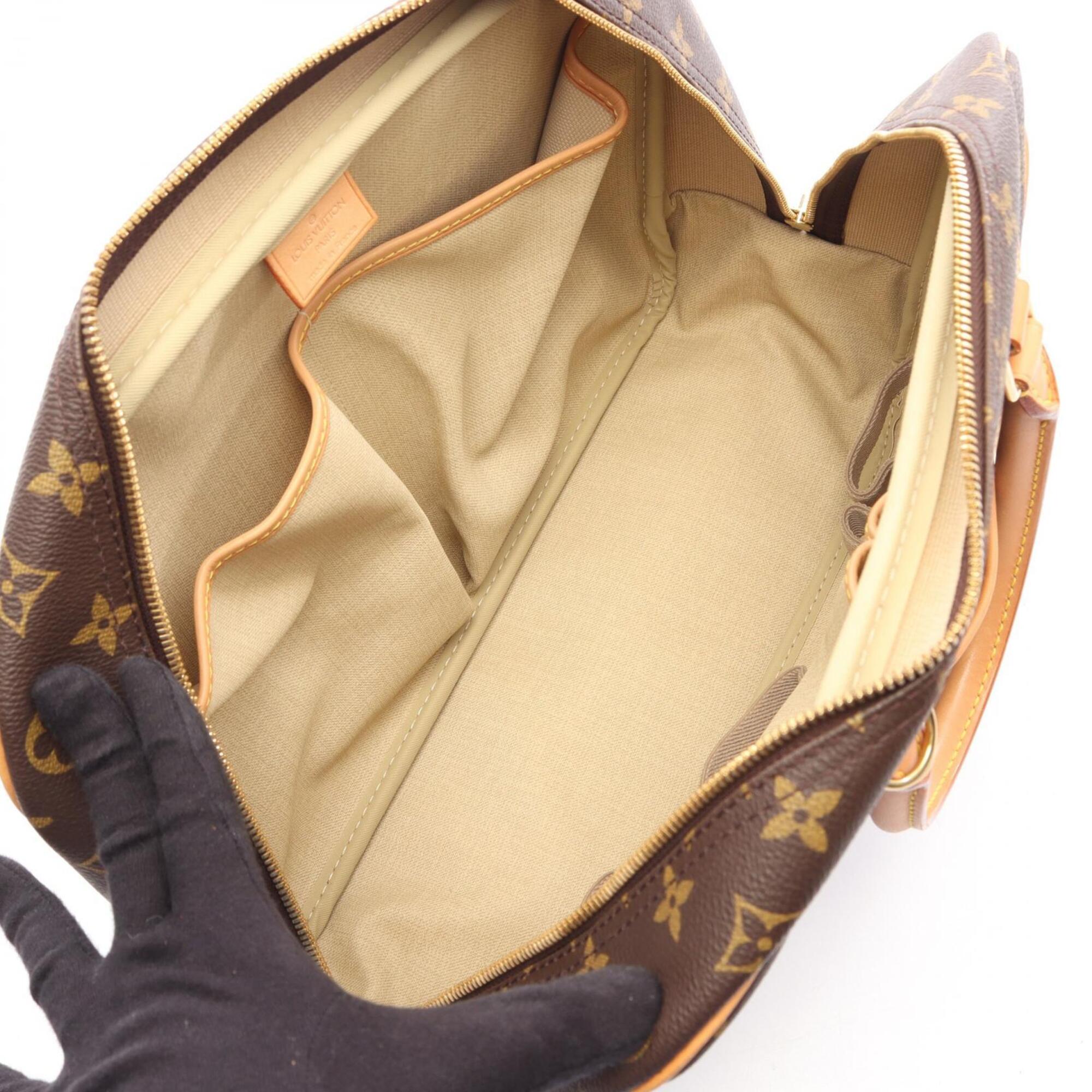 Louis Vuitton Brown Monogram Leather Handbag (Pre-Owned)