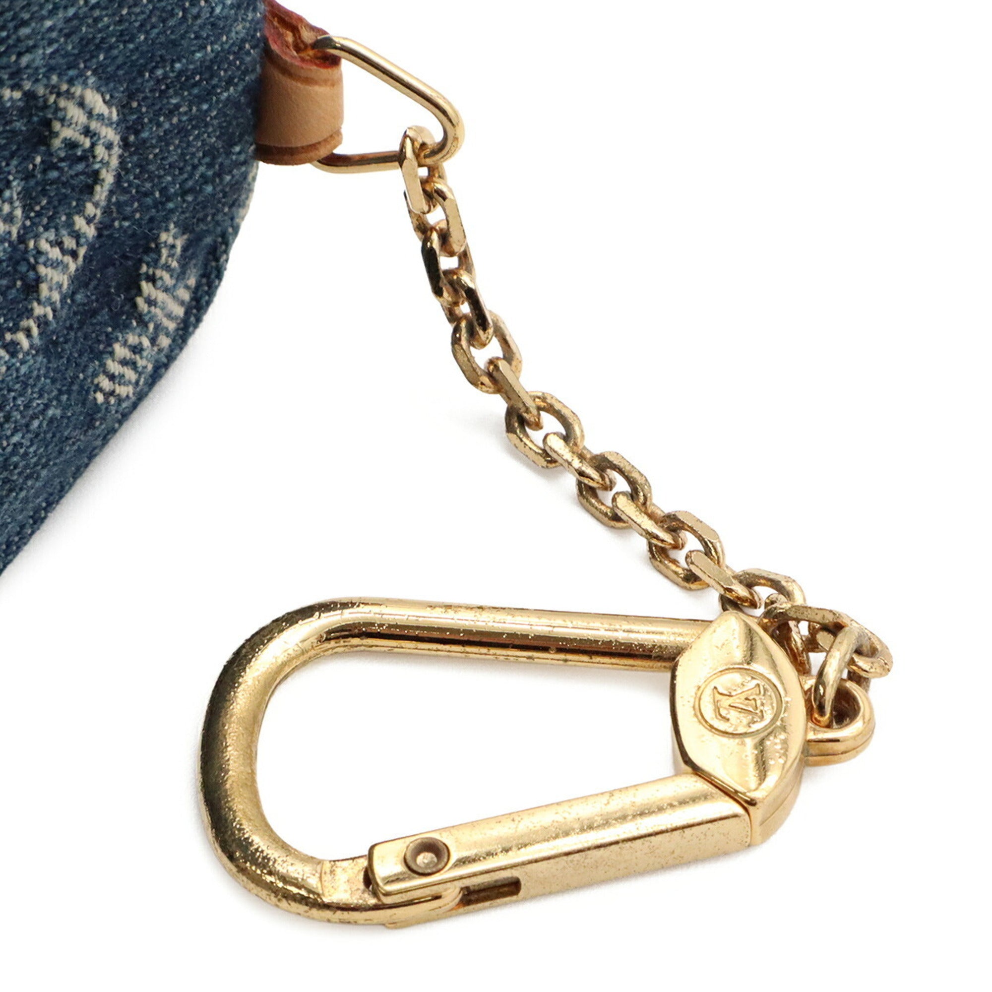 Louis Vuitton Monogram Denim Blue Monogram Denim Handbag (Pre-Owned)