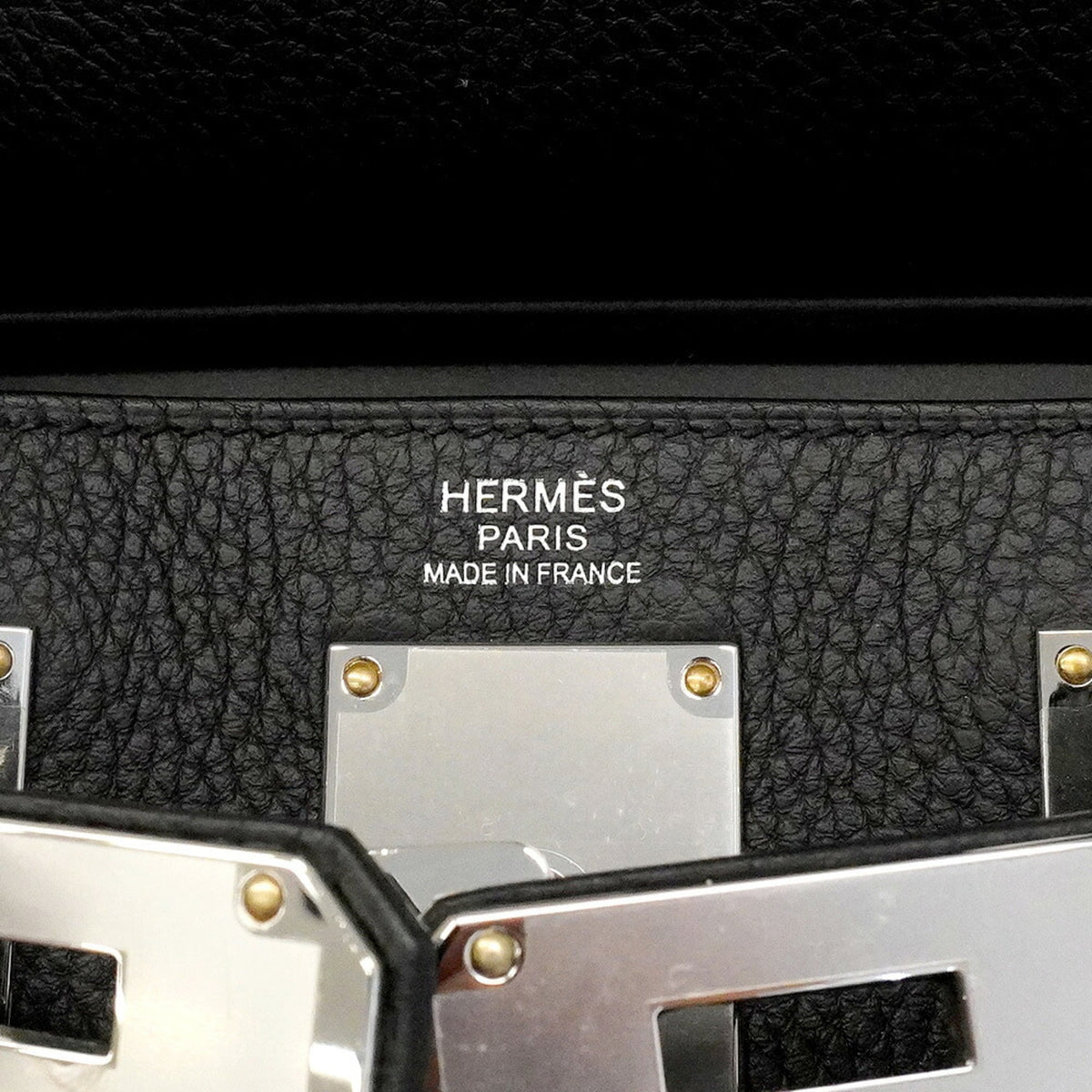 Hermes Black Togo Leather Shoulder Bag (Pre-Owned)