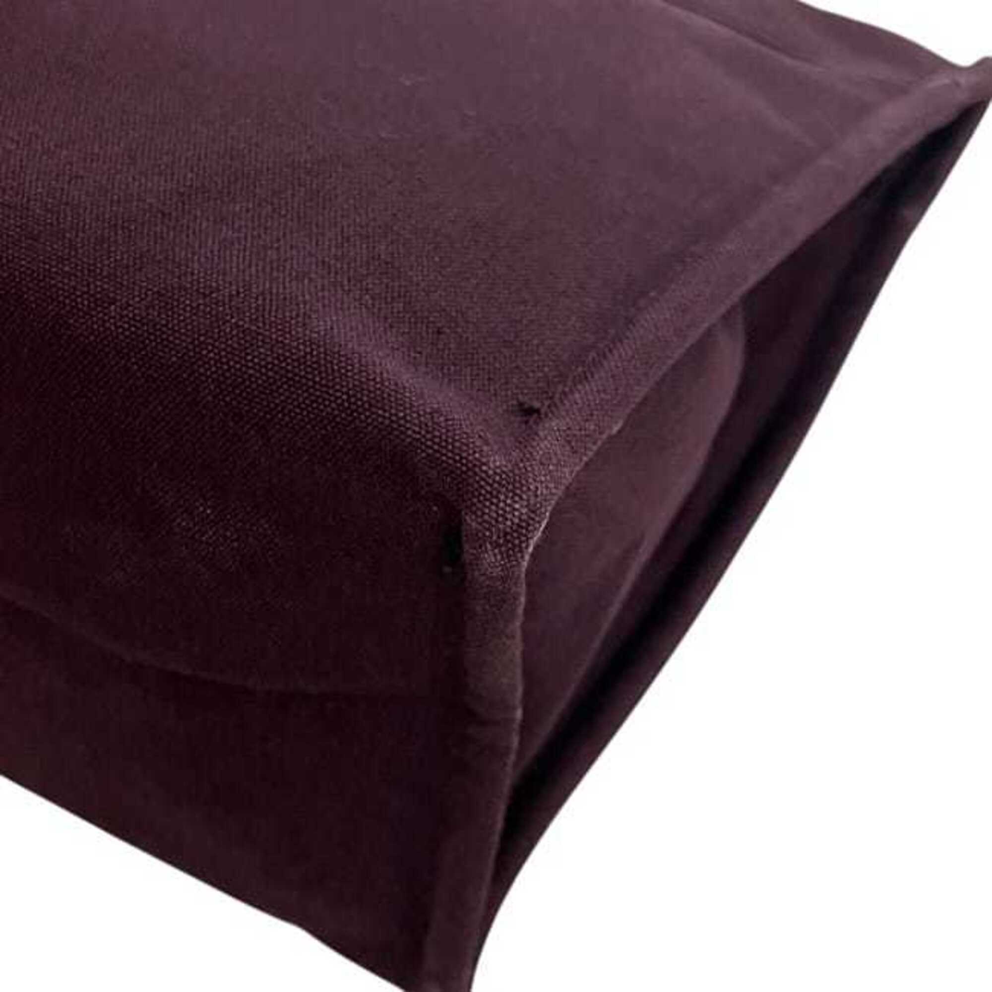 Hermes Bordeaux Cotton Clutch Bag (Pre-Owned)