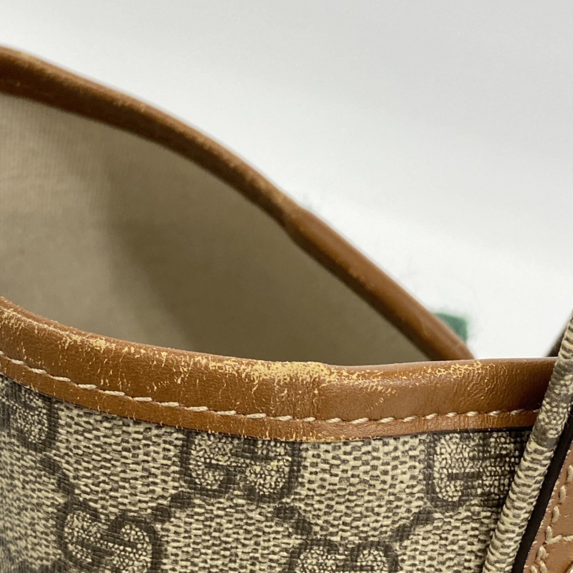 Gucci Beige Brown Pvc Tote Bag (Pre-Owned)
