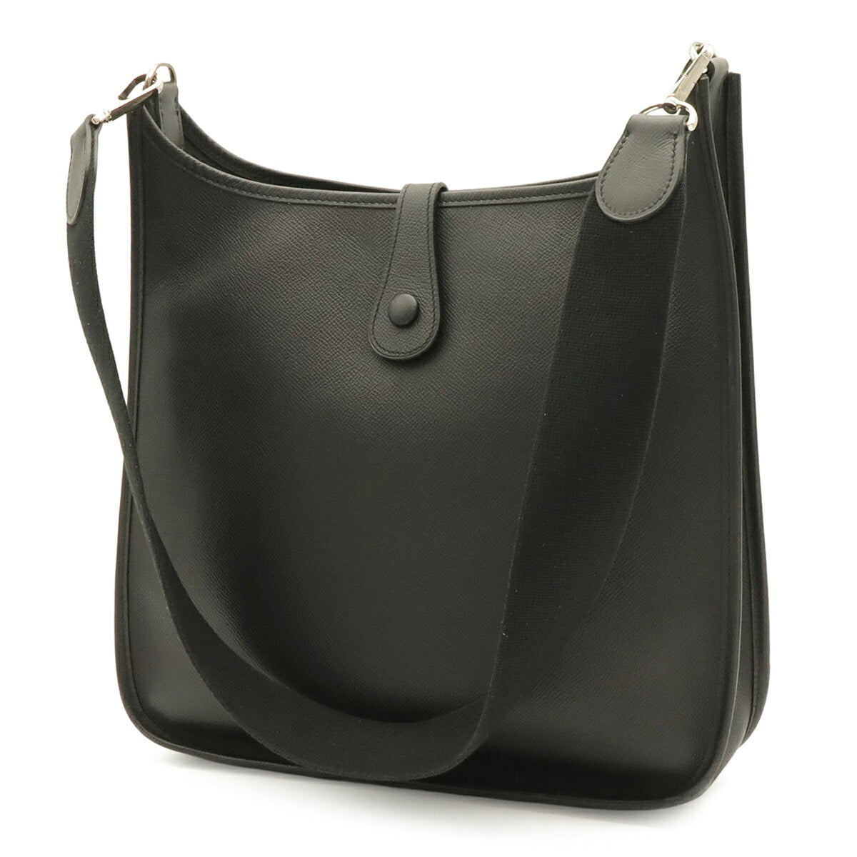 Hermes Evelyne Black Epsom Leather Shoulder Bag (Pre-Owned)