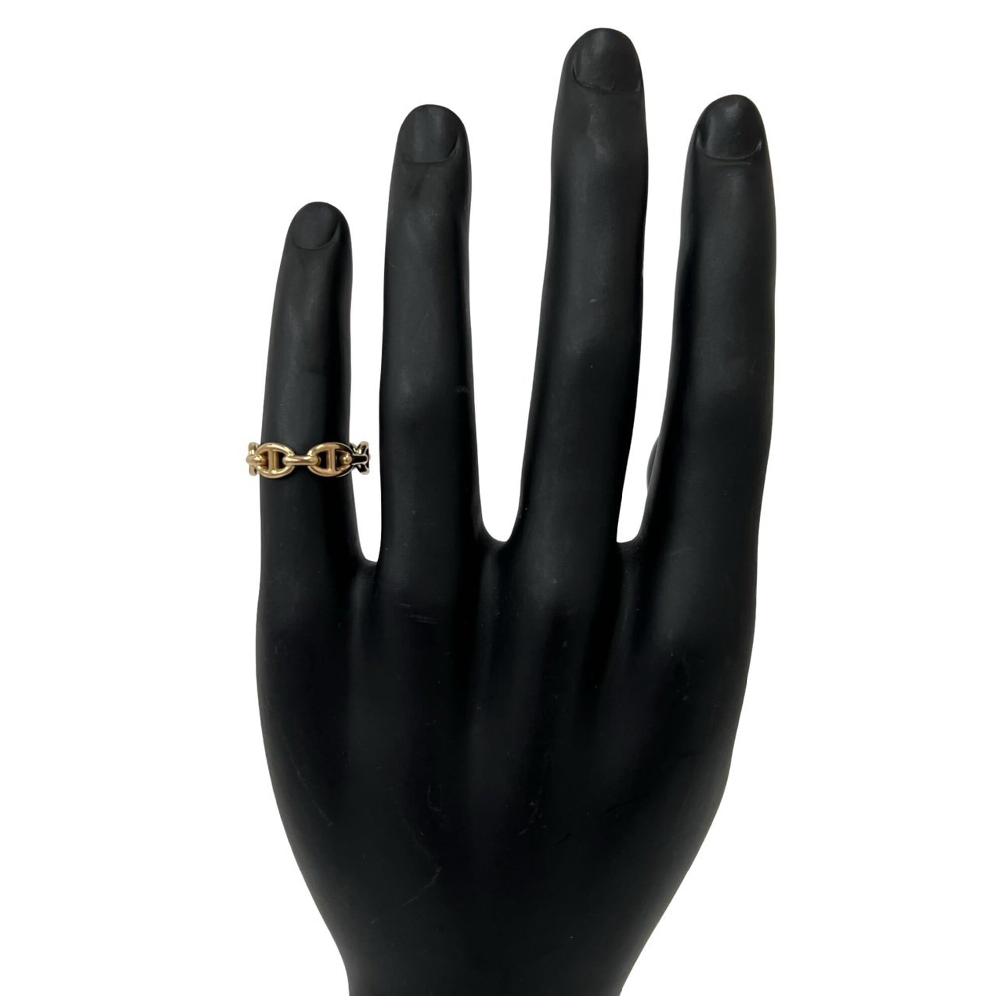 Hermes Gold Pink Gold (18K) Band Ring (Pre-Owned)