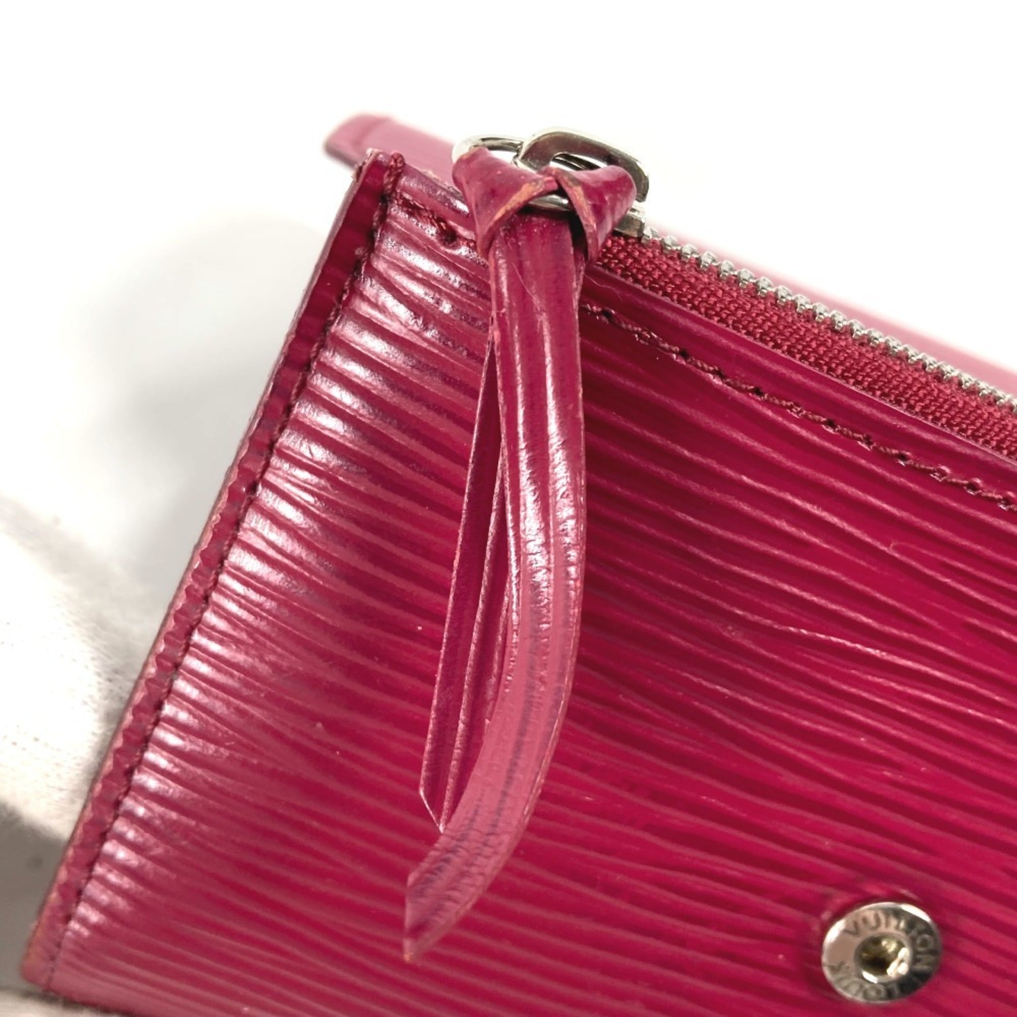 Louis Vuitton Fuchsia Purple Epi Leather Wallet (Tri-Fold) (Pre-Owned)