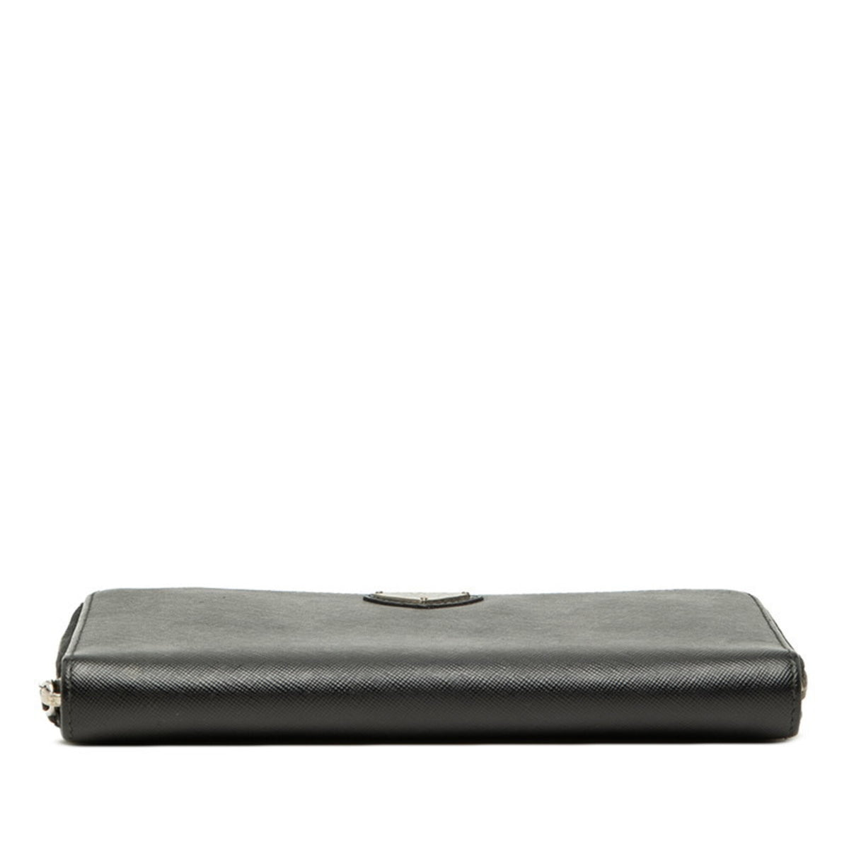 Prada Saffiano Black Leather Long Wallet (Bi-Fold) (Pre-Owned)