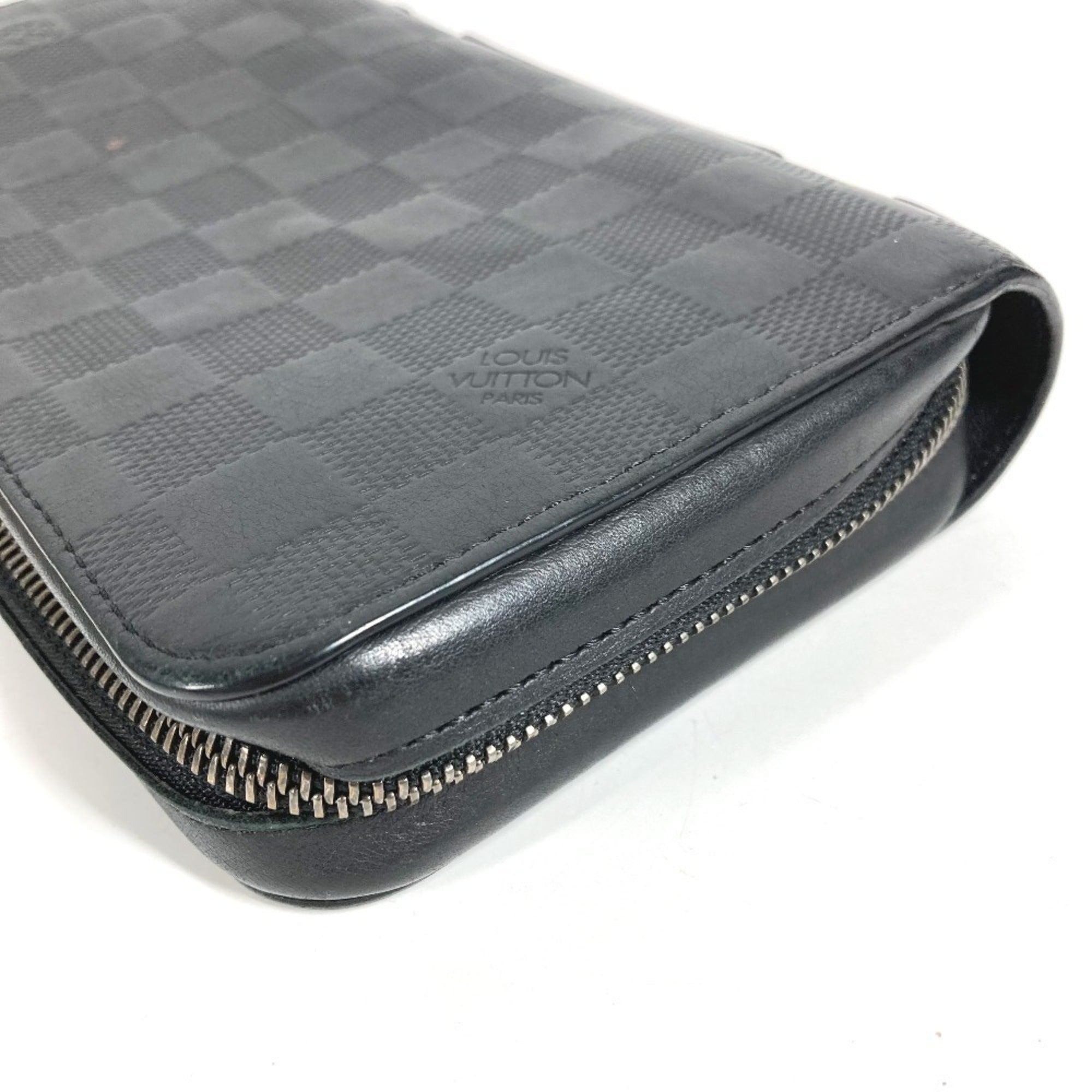 Louis Vuitton Damier Infini Black Damier Infini Long Wallet (Bi-Fold) (Pre-Owned)