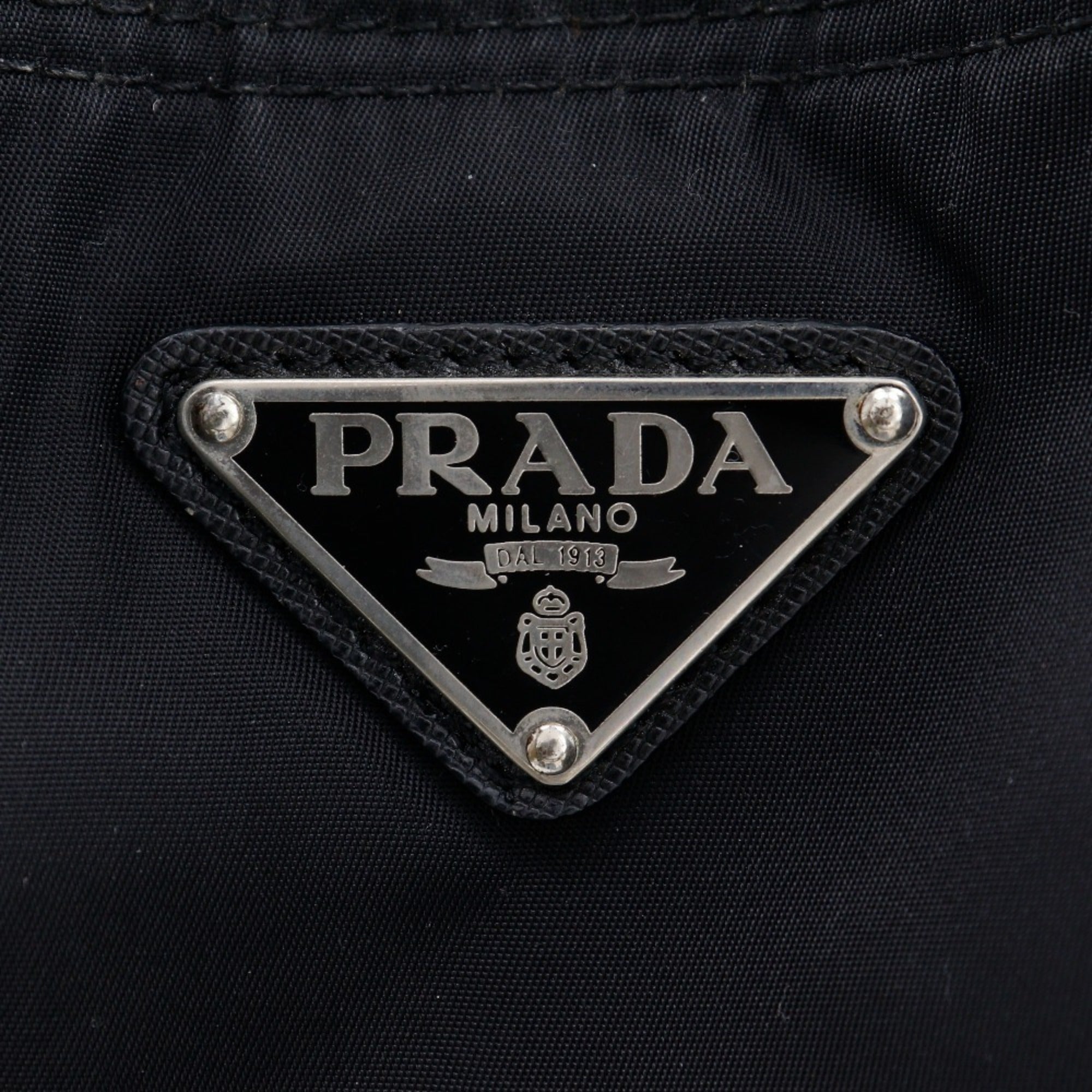 Prada Black Nylon Tote Bag (Pre-Owned)