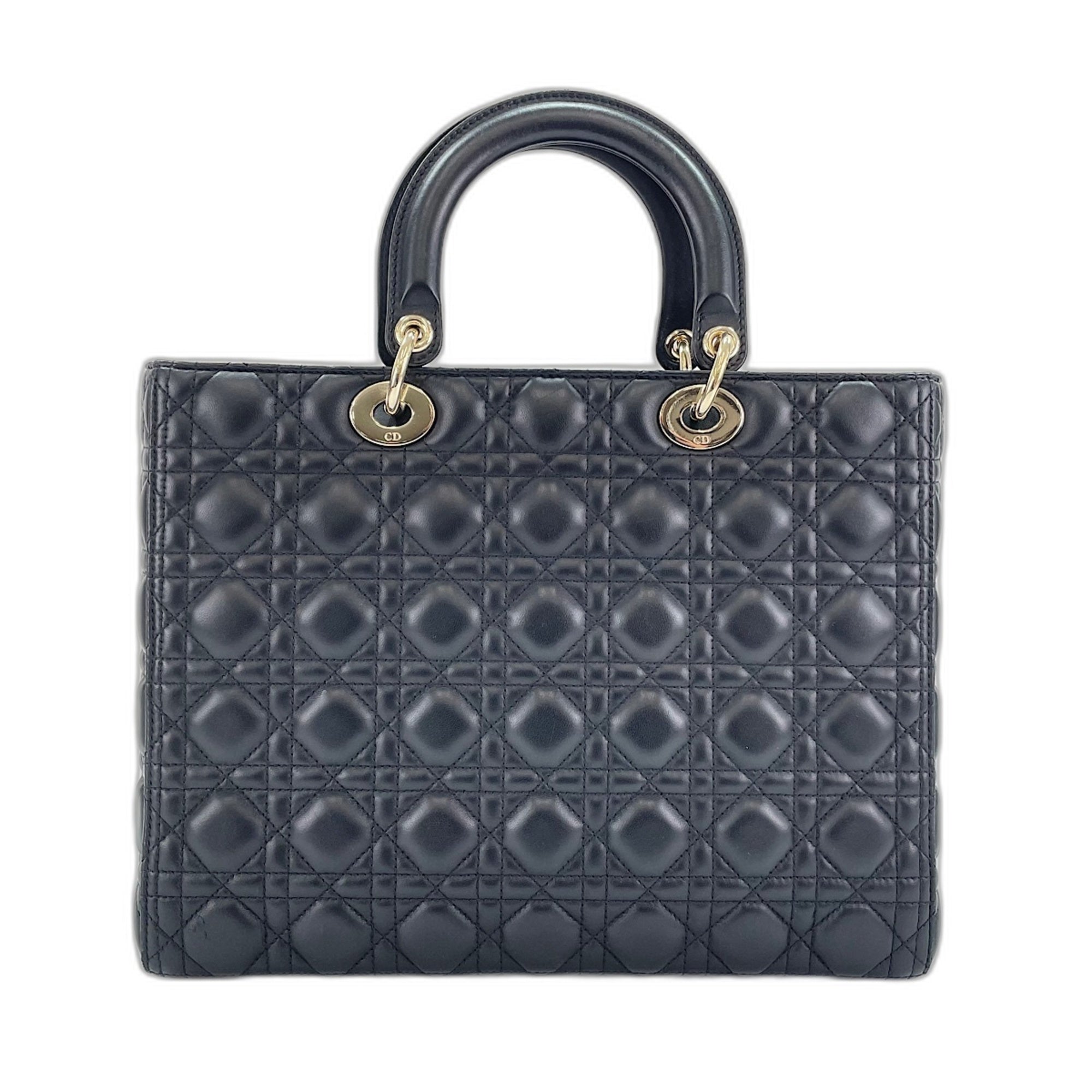 Christian Dior Black Leather Handbag (Pre-Owned)