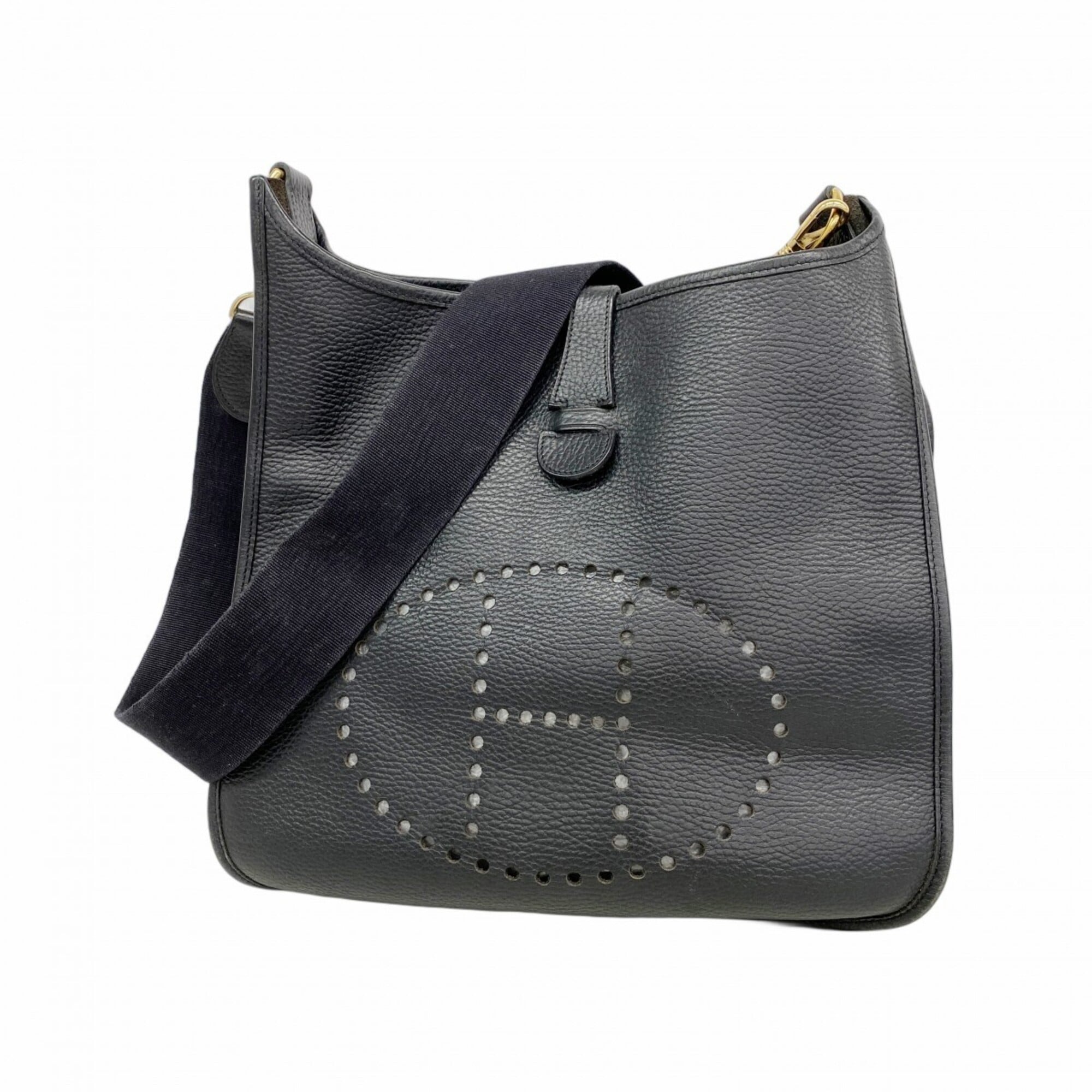 Hermes Black Ardennes Leather Shoulder Bag (Pre-Owned)