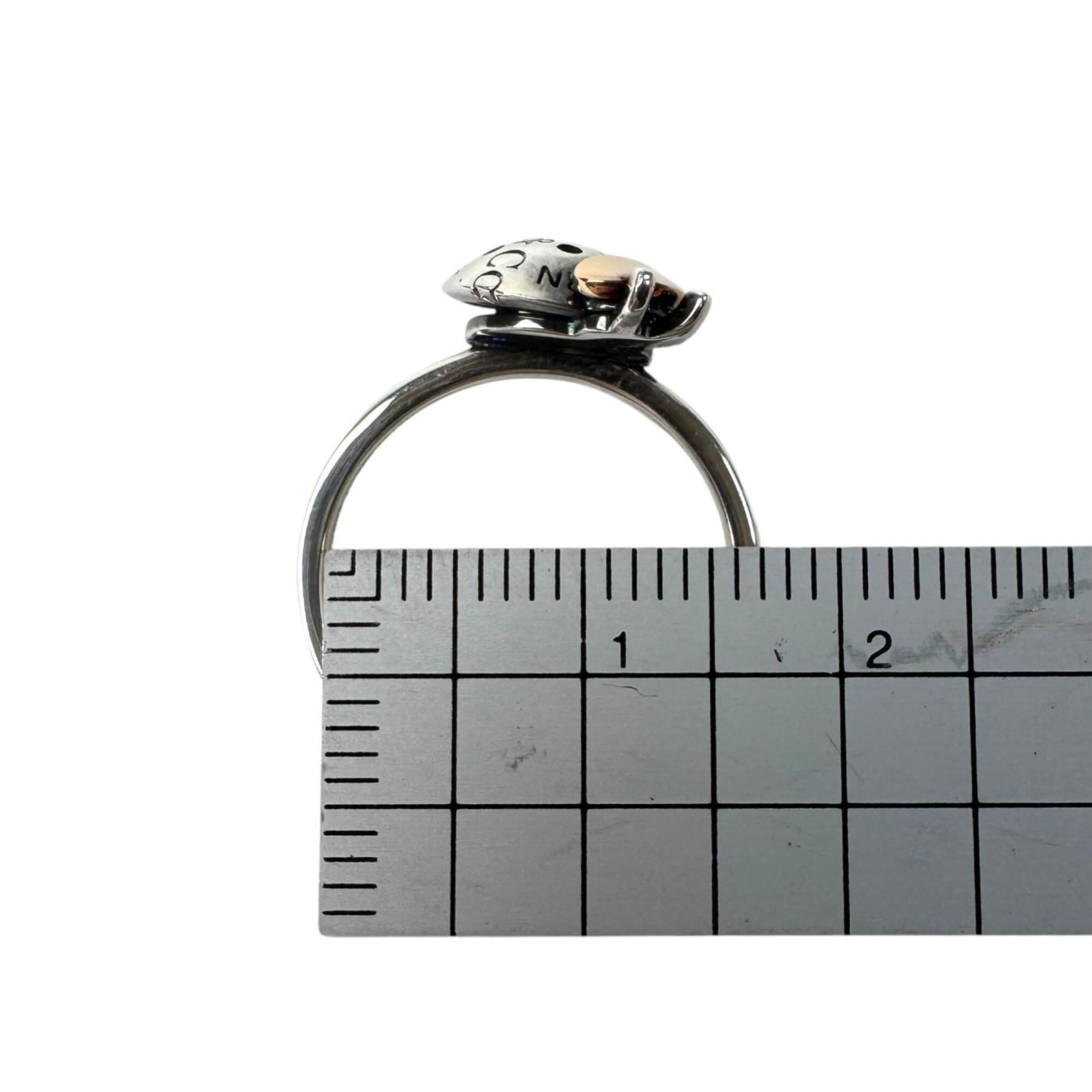 Tiffany Gold Silver Sterling Silver 925 Band Ring (Pre-Owned)