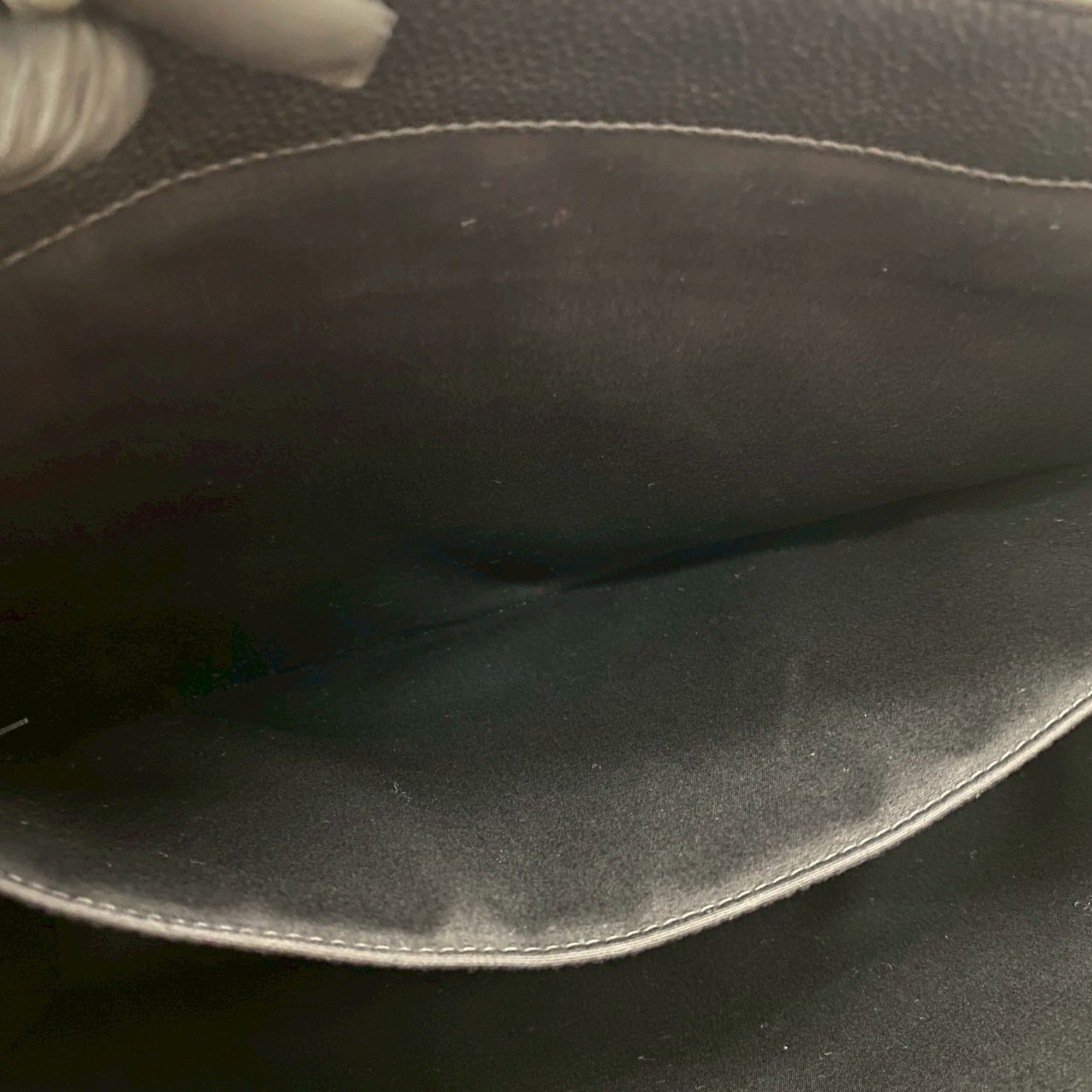 Christian Dior Black Canvas Leather Tote Bag (Pre-Owned)
