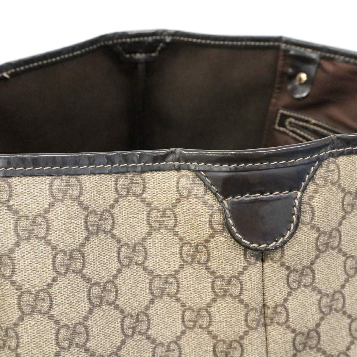 Gucci Brown Pvc Tote Bag (Pre-Owned)