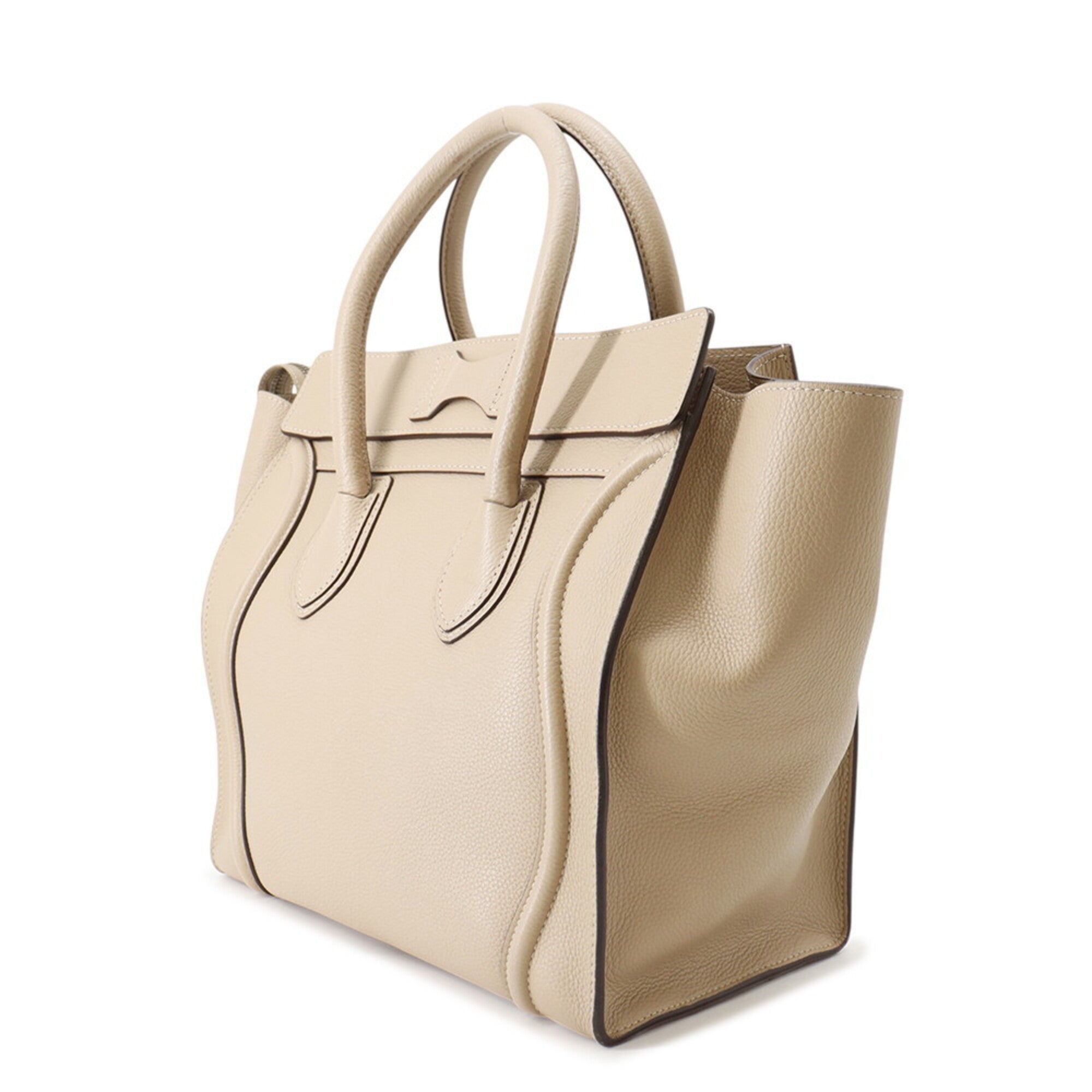 Celine Beige Leather Handbag (Pre-Owned)