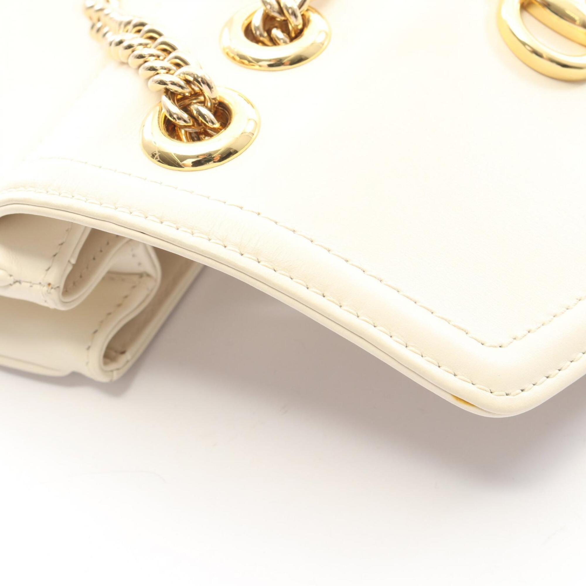 Gucci White Leather Shoulder Bag (Pre-Owned)