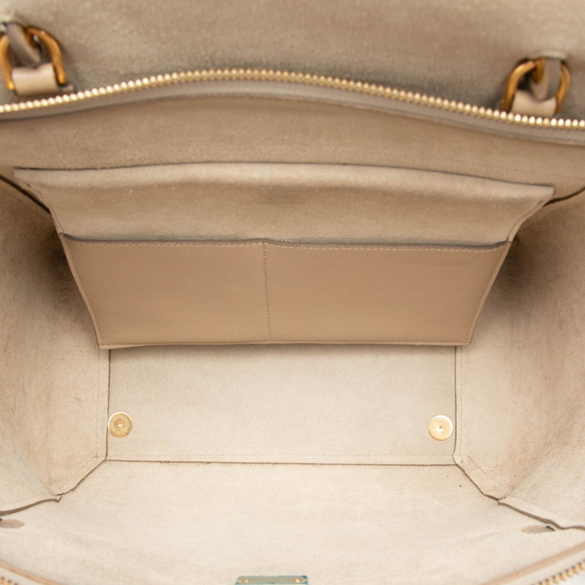 Celine Beige Leather Handbag Shoulder Bag (Pre-Owned)
