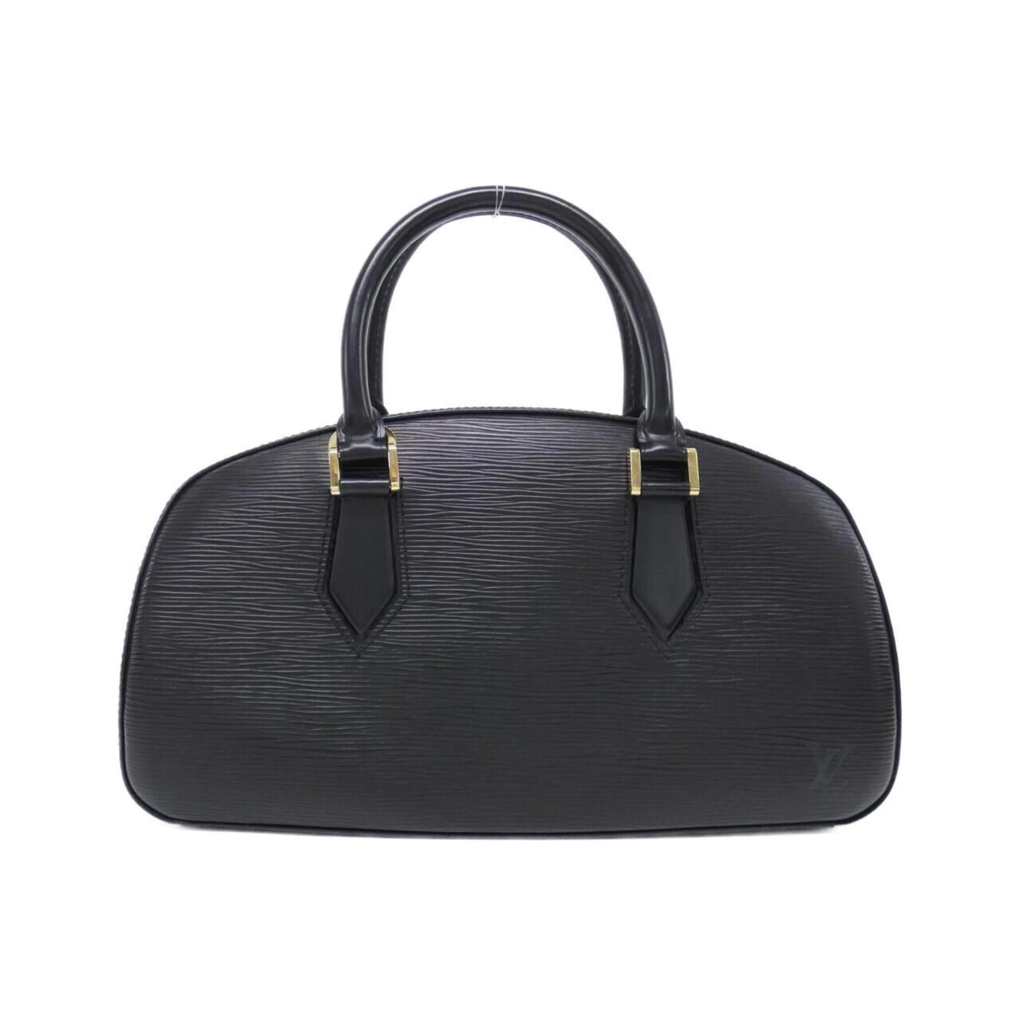 Louis Vuitton Black Leather Handbag (Pre-Owned)