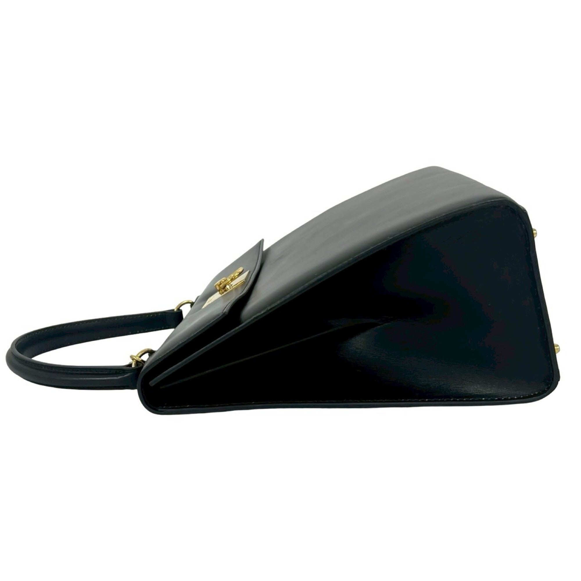 Celine Black Leather Handbag Tote Bag (Pre-Owned)