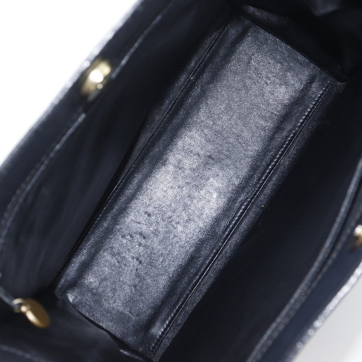 Chanel Black Grained Calfskin Tote Bag (Pre-Owned)