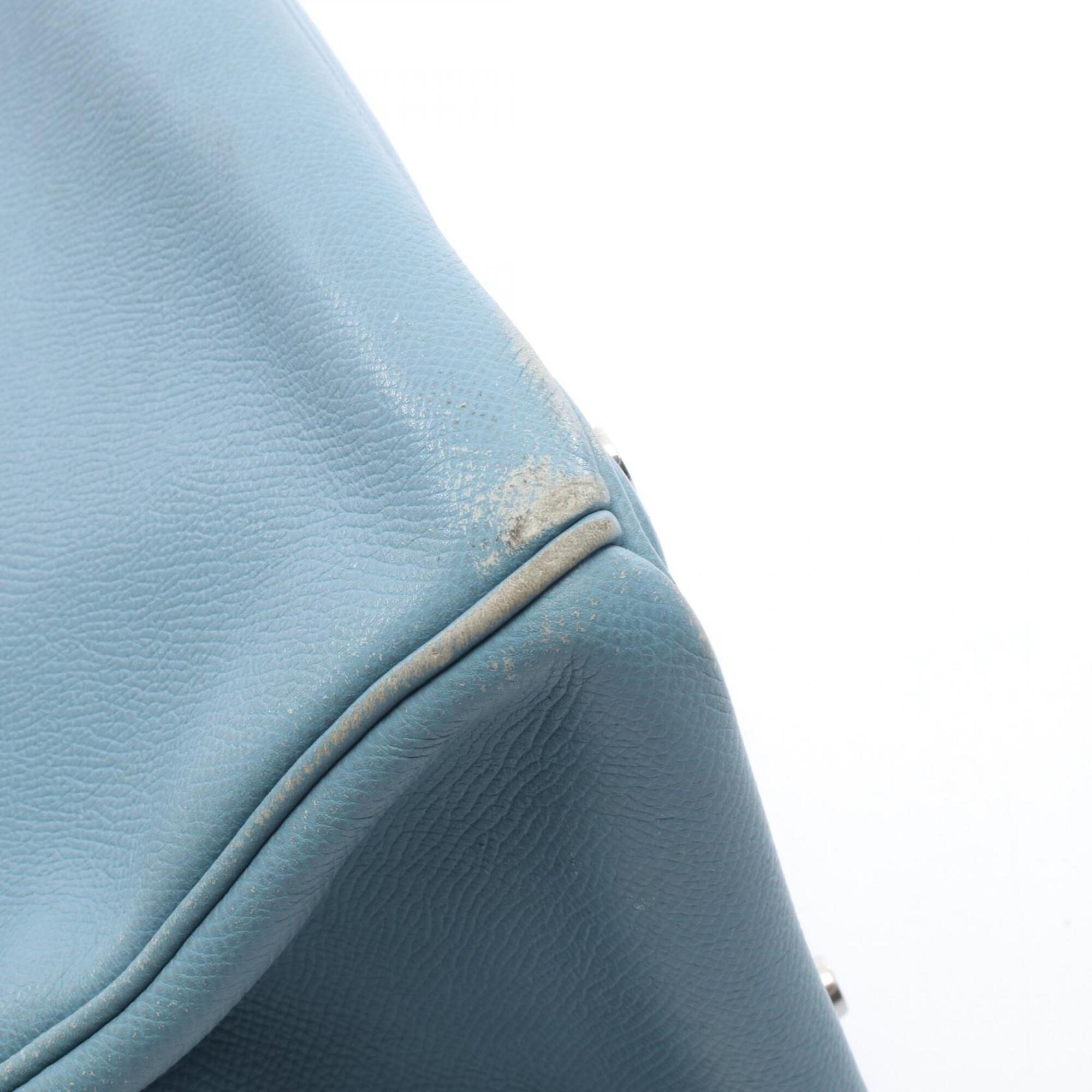 Hermes Blue Epsom Leather Handbag (Pre-Owned)