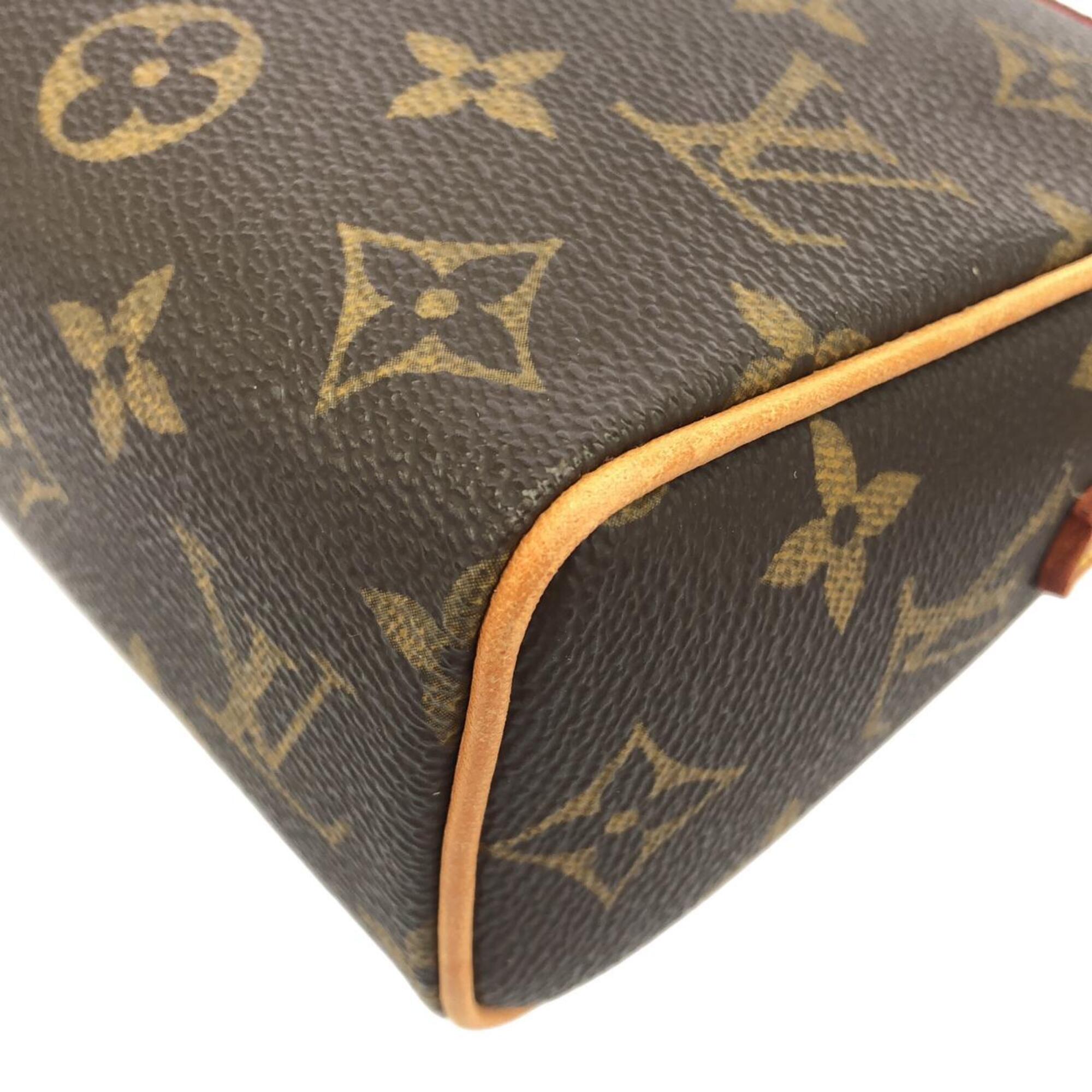 Louis Vuitton Monogram Marron Coated Canvas Handbag (Pre-Owned)