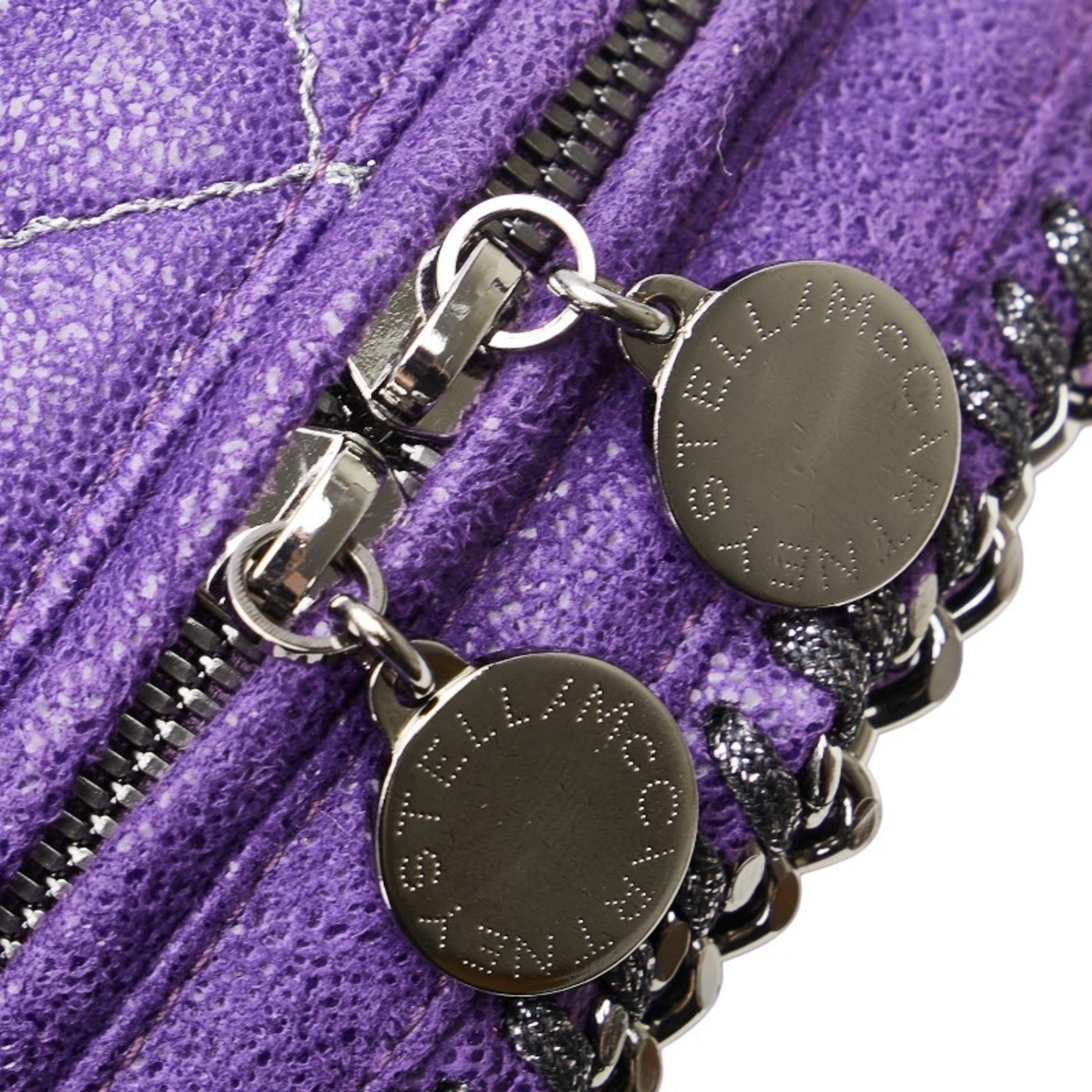 Stella Mccartney Purple Polyester Leather Backpack (Pre-Owned)