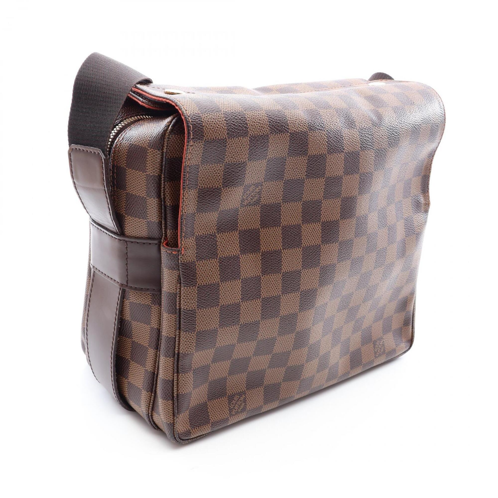 Louis Vuitton Brown Ebene Coated Canvas Leather Handbag Shoulder Bag (Pre-Owned)