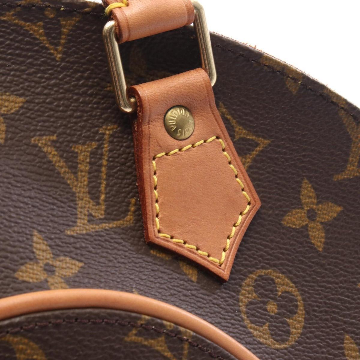 Louis Vuitton Brown Monogram Coated Canvas Leather Handbag (Pre-Owned)