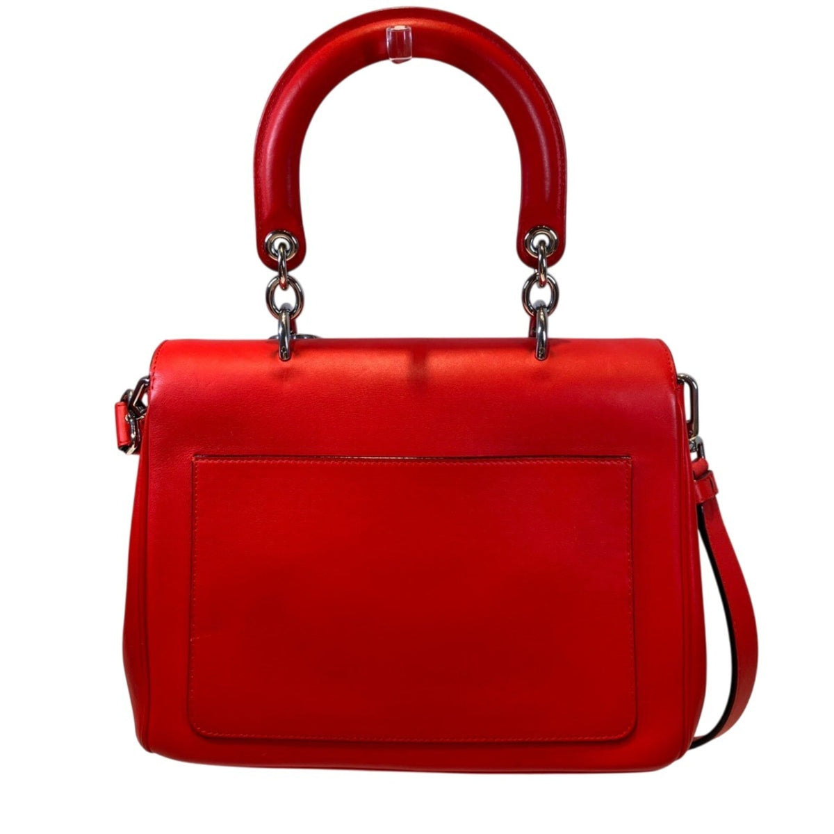 Christian Dior Red Color Leather Handbag (Pre-Owned)