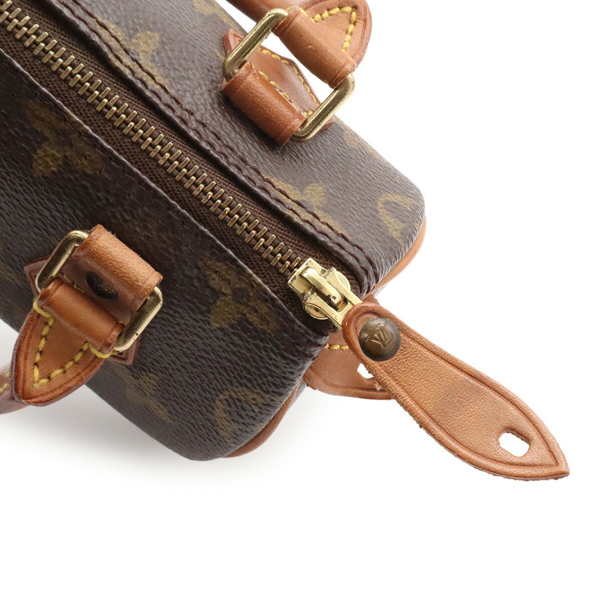 Louis Vuitton Brown Monogram Canvas Pvc Coated Canvas Handbag Pouch (Pre-Owned)