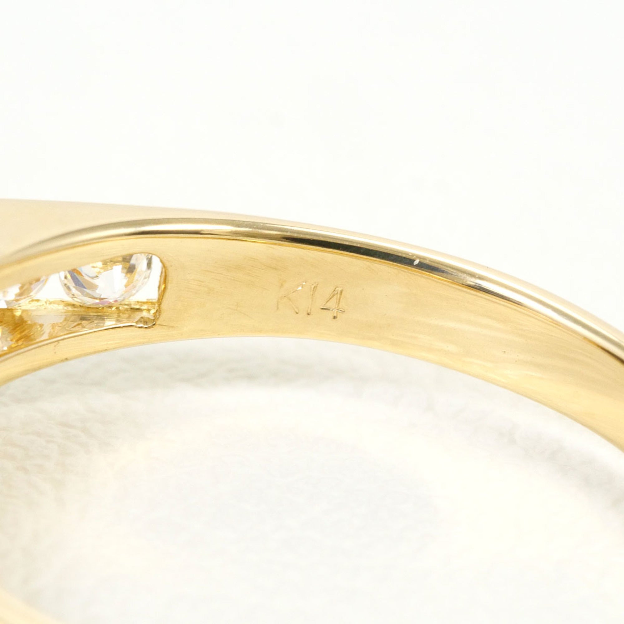 Unbranded Black Yellow Gold Yellow Gold (14K) Band Ring (Pre-Owned)