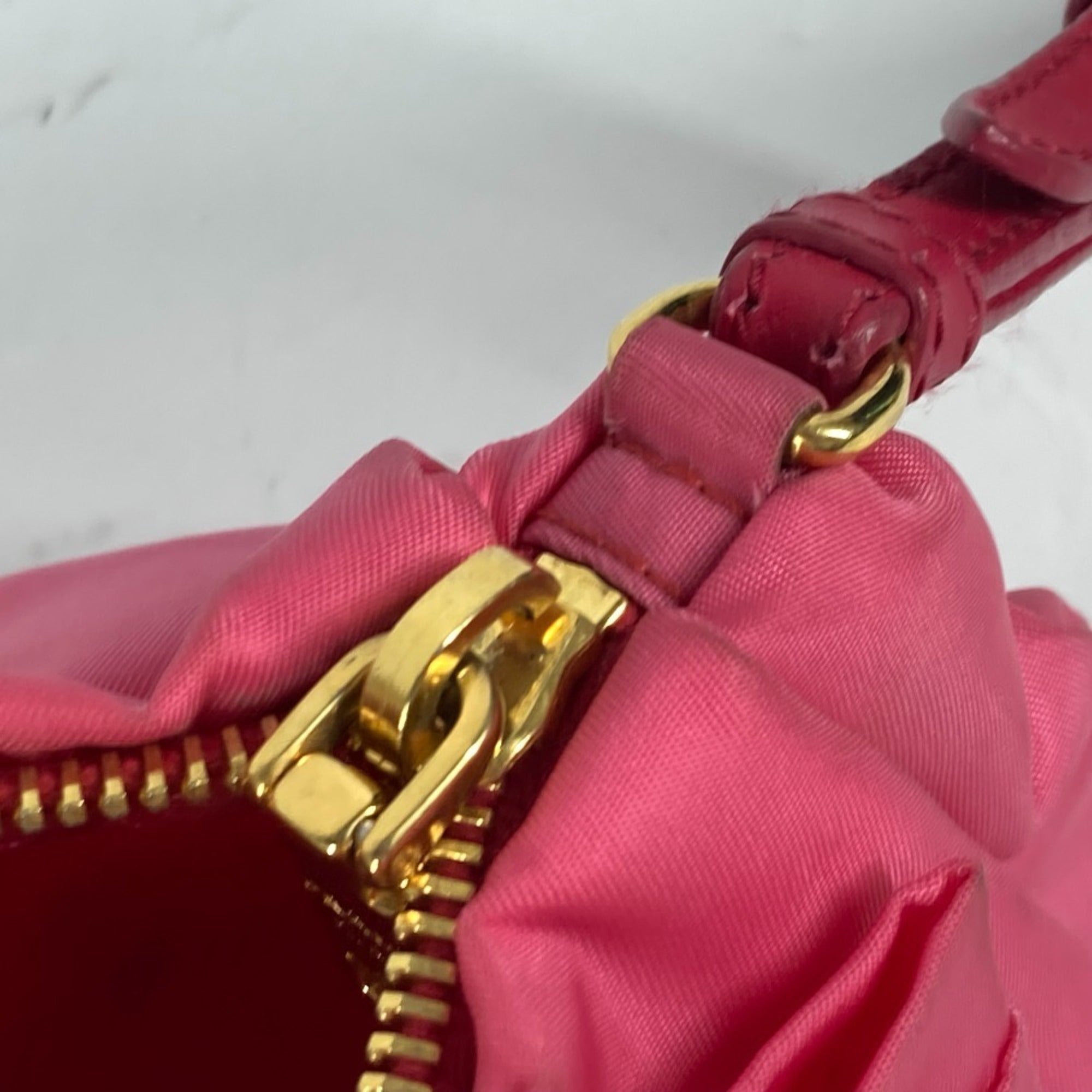Prada Pink Bow Clutch Bag Pouch (Pre-Owned)