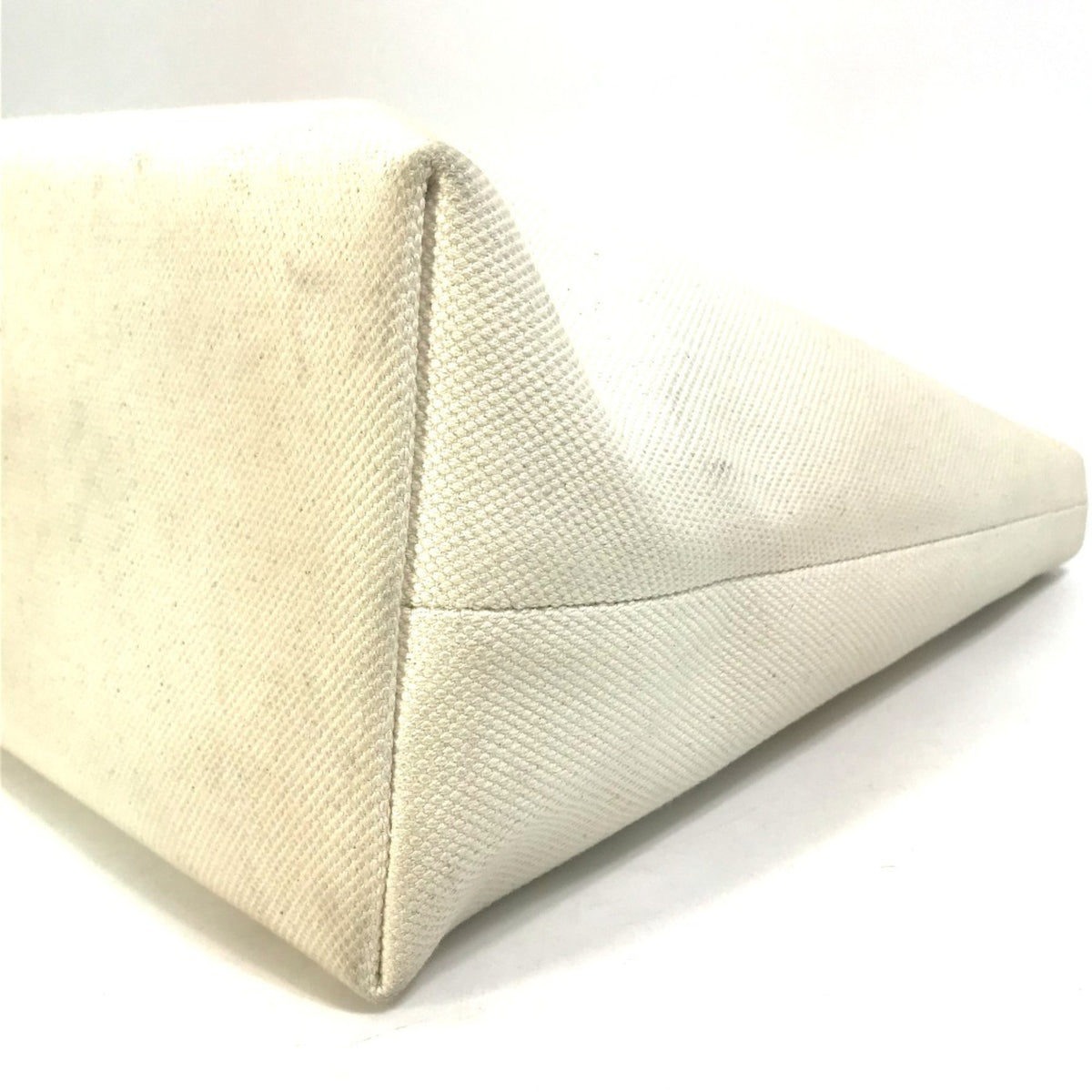 Celine Cabas Beige Canvas Leather Shoulder Bag Tote Bag (Pre-Owned)