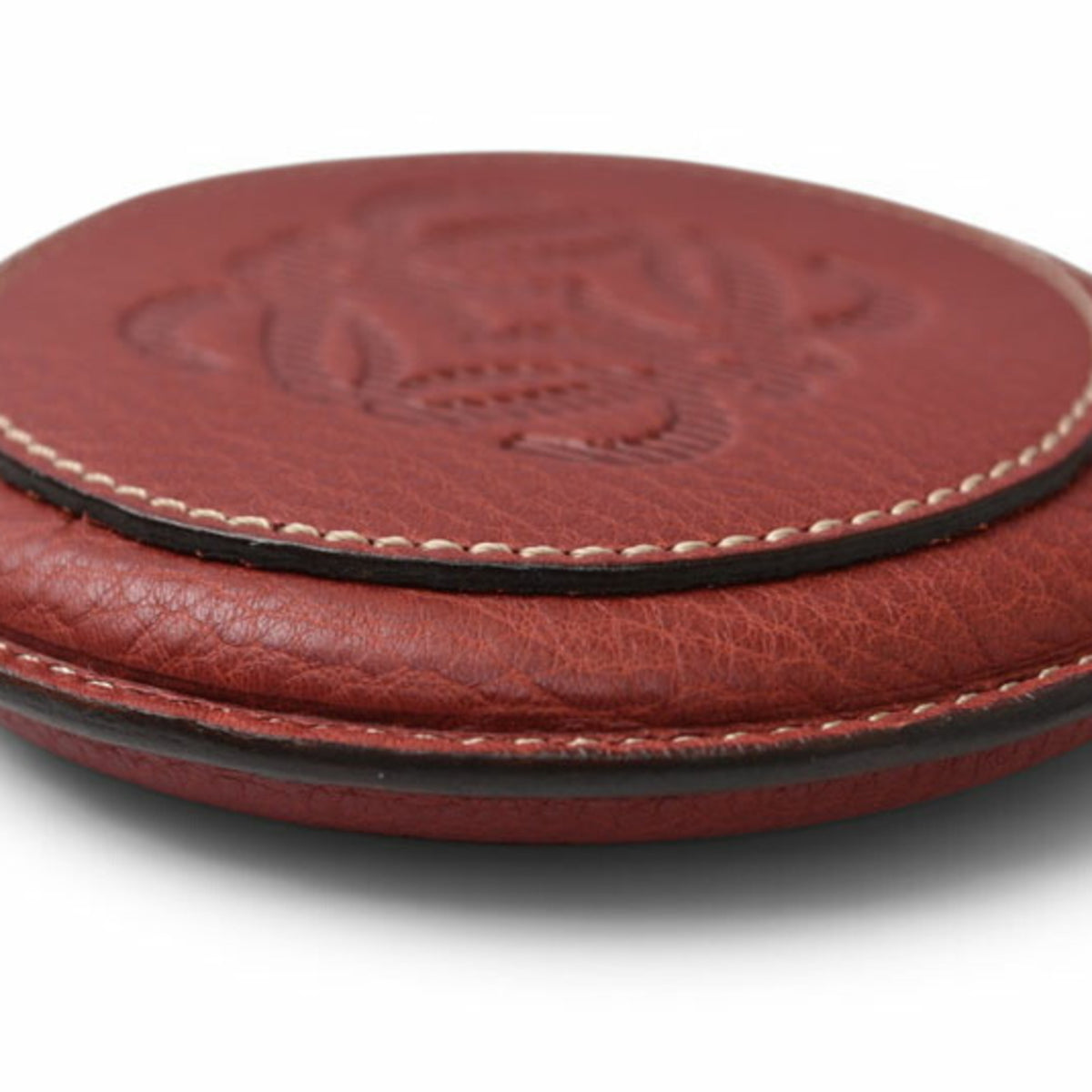Loewe Bordeaux Leather Coin Purse/Coin Case (Pre-Owned)