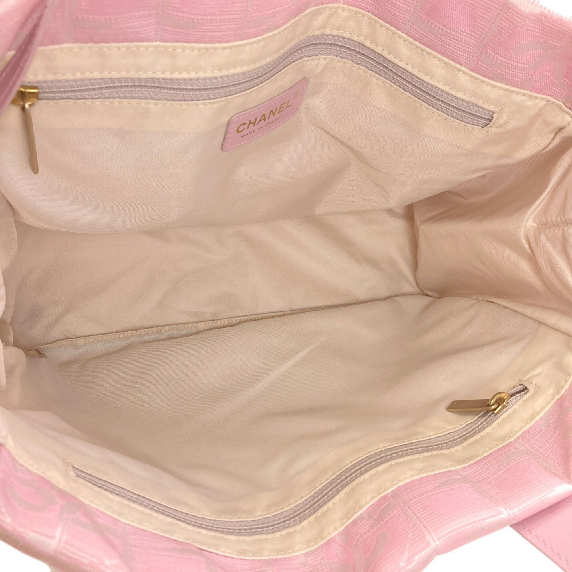 Chanel Pink Nylon Tote Bag (Pre-Owned)
